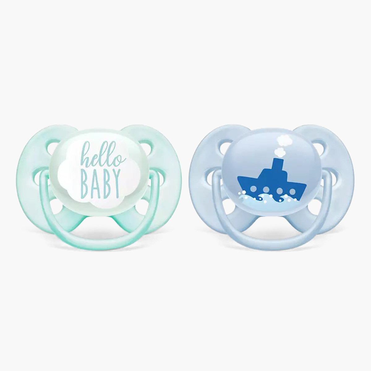 طقم لهاية من قطعتين من فيليبس أفنت - من 0 إلى 6 أشهر-baby-feeding-pacifiers-image-1