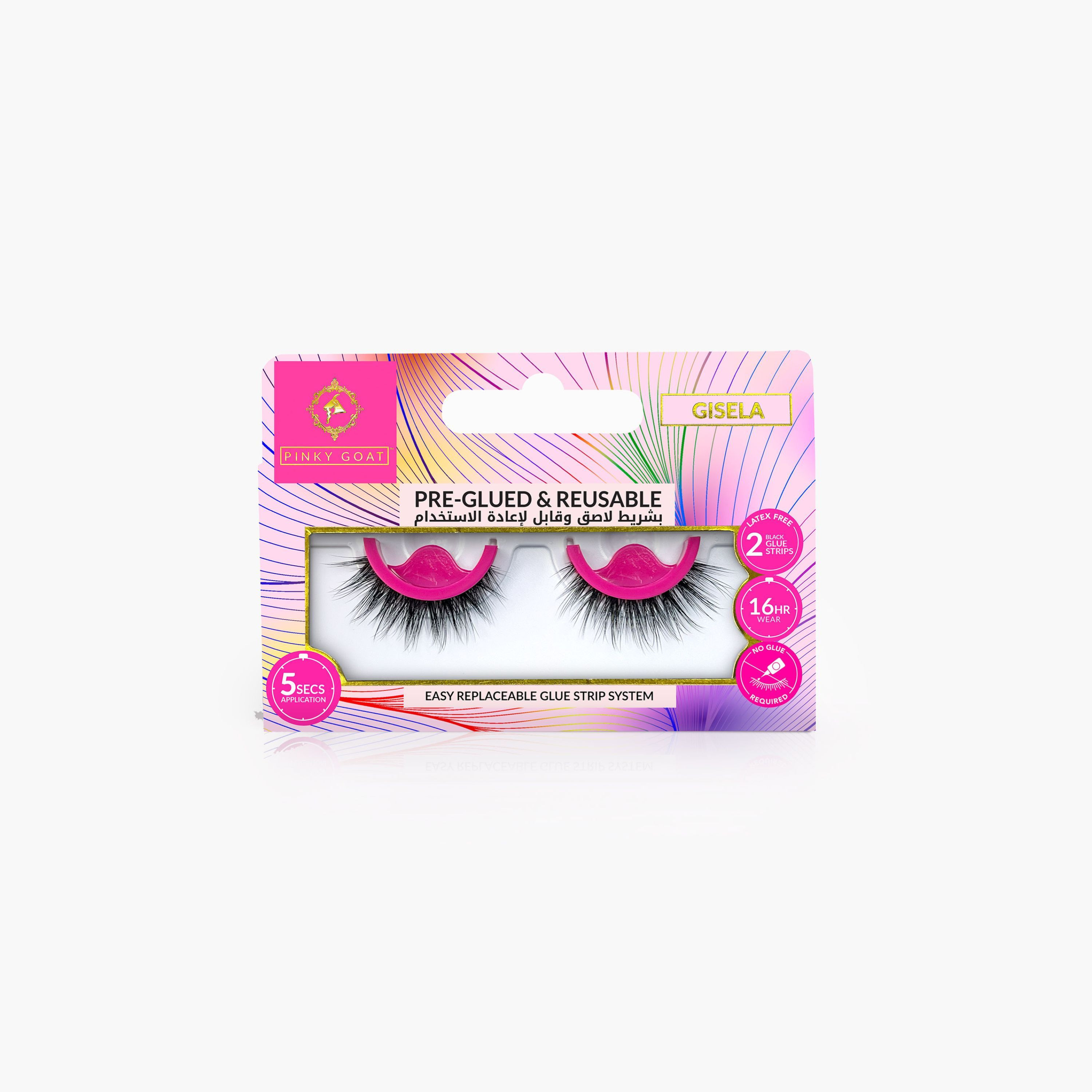Pinky Goat Gisela Pre-Glued and Reusable Lashes-beautyandpersonalcare-makeup-eyes-falselashes-image-1