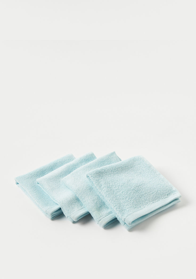 Juniors 4-Piece Textured Towel Set - 33x33 cms-Towels and Flannels-image-0