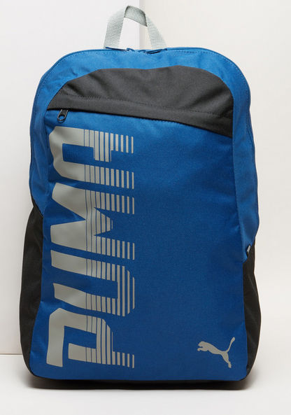 PUMA Printed Backpack with Zip Closure