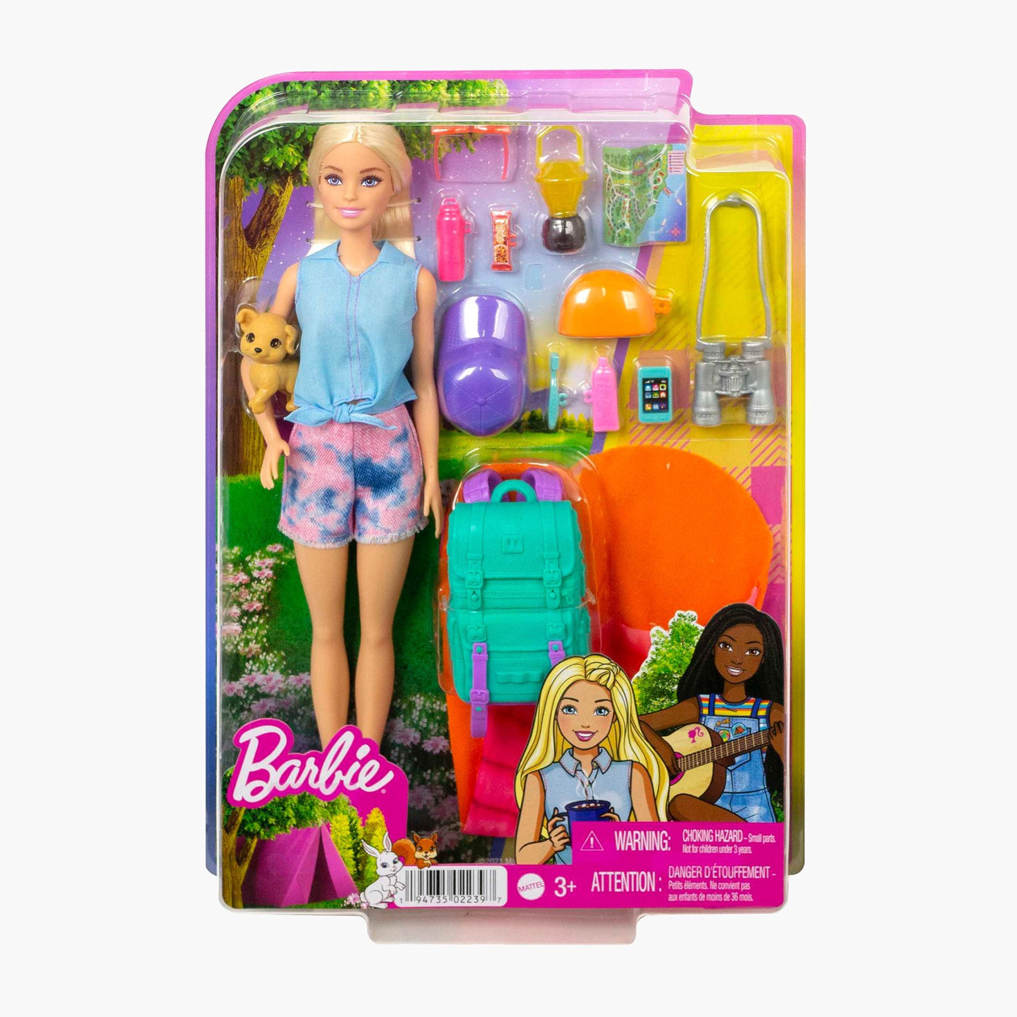 دمية تخييم ماليبو إت تيكس تو مع جرو أليف و10 إكسسوارات من باربي-toys-dollsandplaysets-dollplaysets-image-6