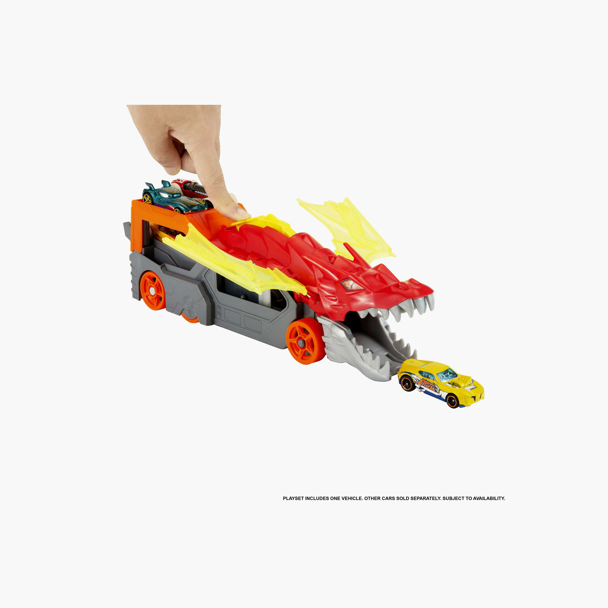 Hot Wheels City Toy Car Track Set, Dragon Launch Transporter & 1:64 Scale Car-toys-playfigures-actionplaysets-image-5