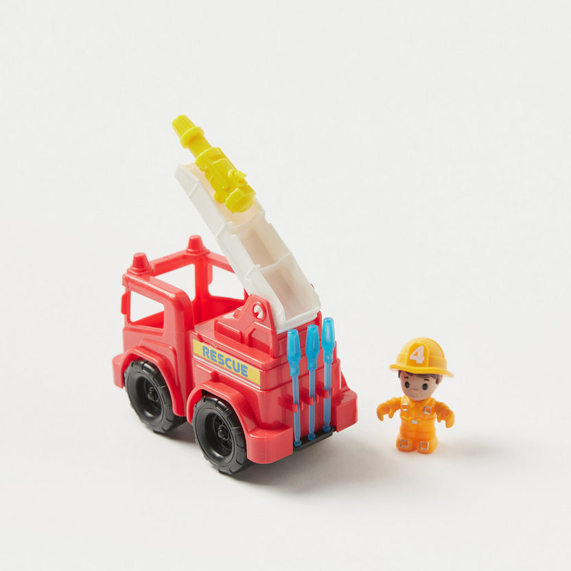 Tiny Kiddom Rescue Fire Truck Playset-Baby and Preschool-image-2