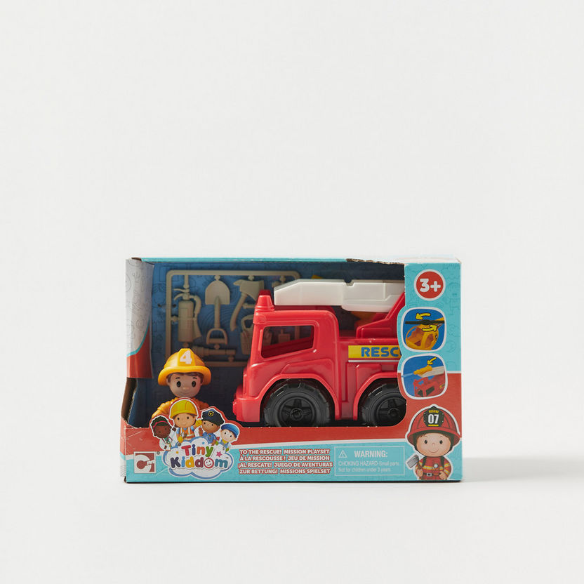 Tiny Kiddom Rescue Fire Truck Playset-Baby and Preschool-image-3