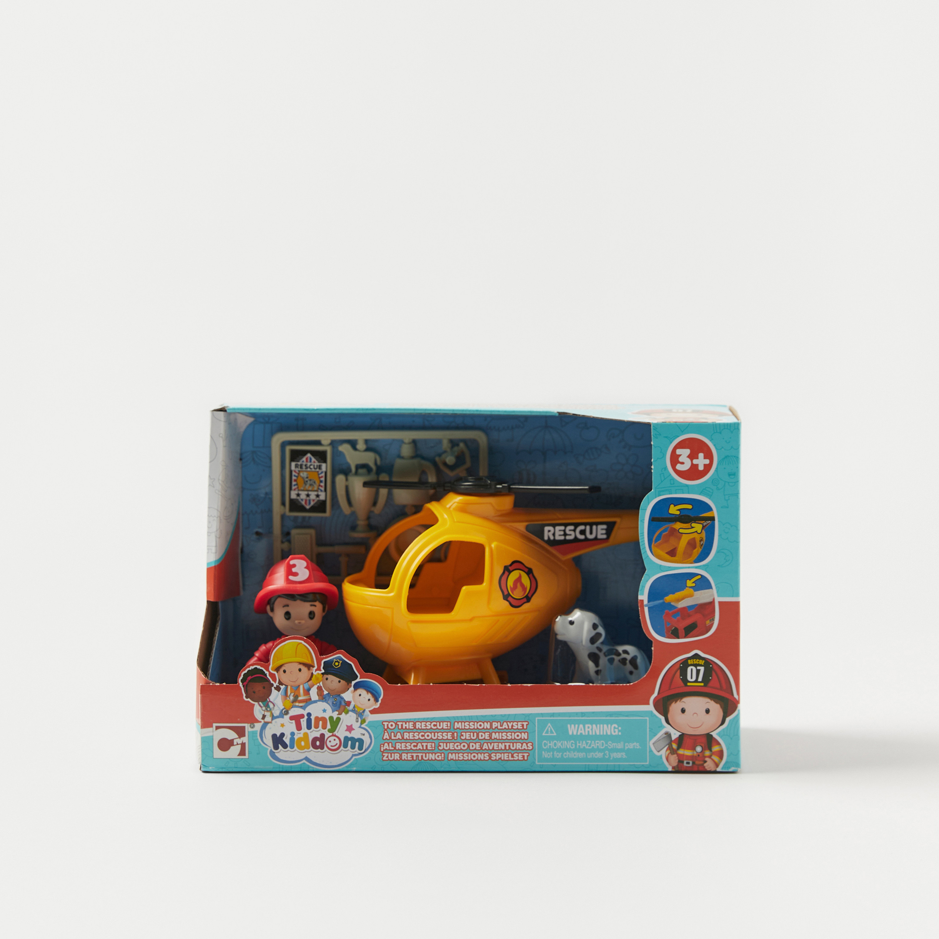 مجموعة ألعاب طائرة هليكوبتر للإنقاذ من تايني كيدوم-toys-carsandvehicles-image-1