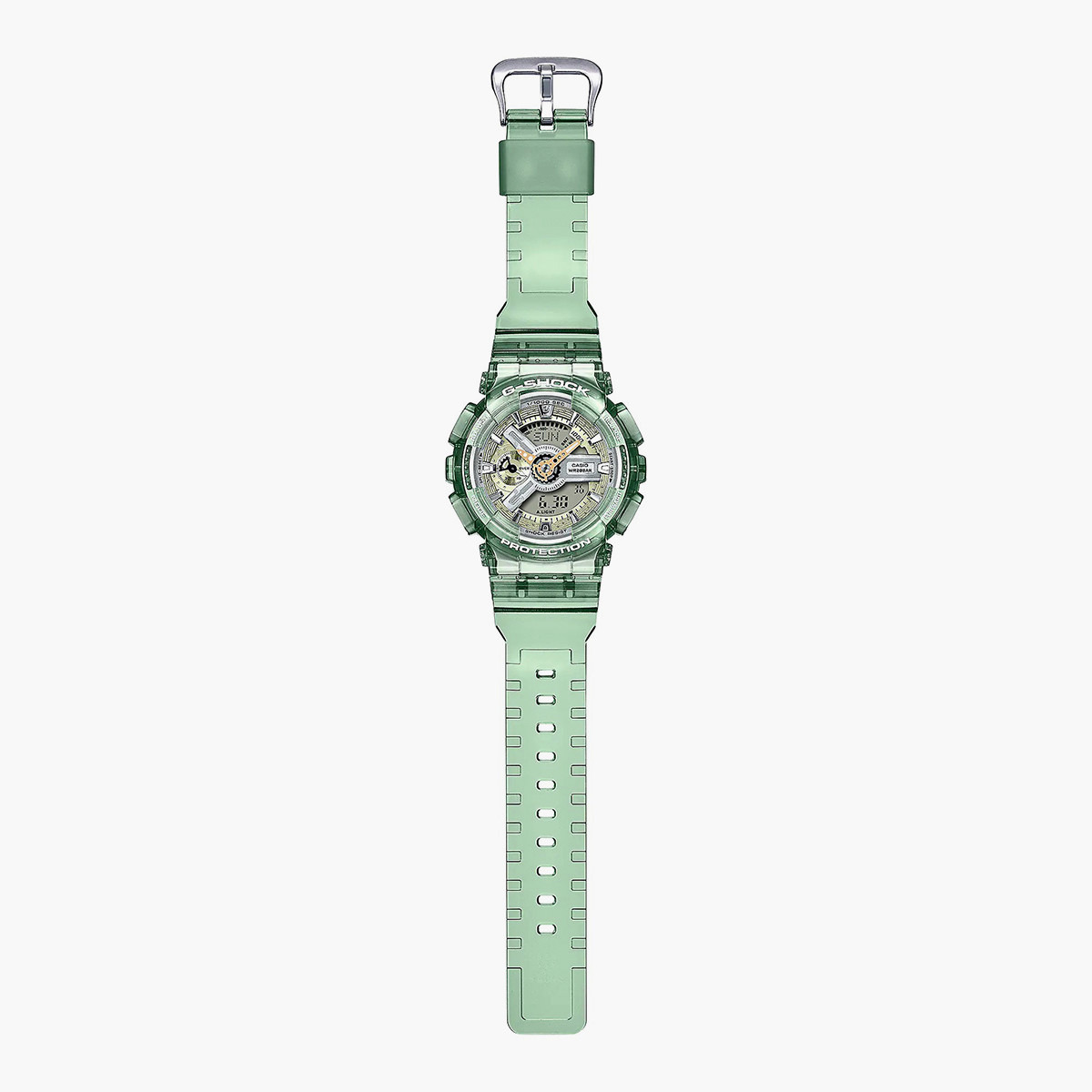 ساعة انالوج-رقمية من جي شوك للجنسين بسوار راتنج مع لون اخضر - GMA-S110GS-3ADR-men-watchesandjewellery-watches-image-3