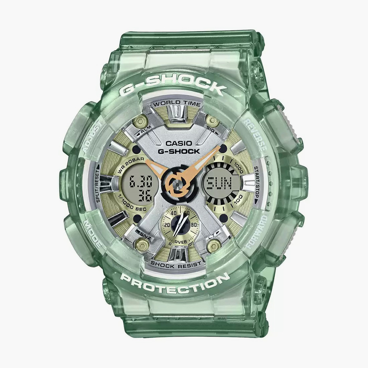 G-Shock Unisex Green Resin Strap Analog-Digital Watch - GMA-S120GS-3ADR-men-watchesandjewellery-watches-image-3