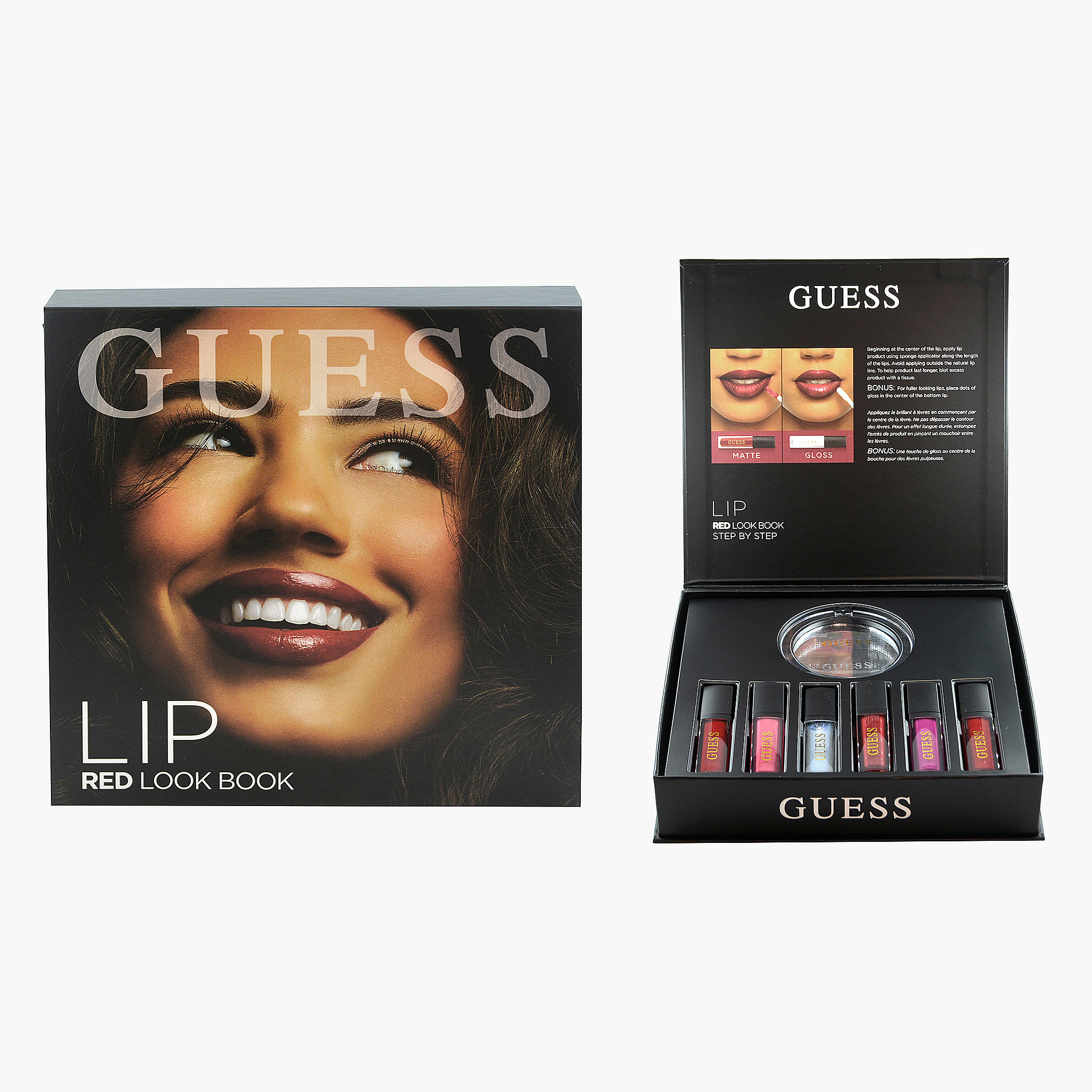 Guess Red Look Book Lip Kit-beautyandpersonalcare-giftsets-image-1