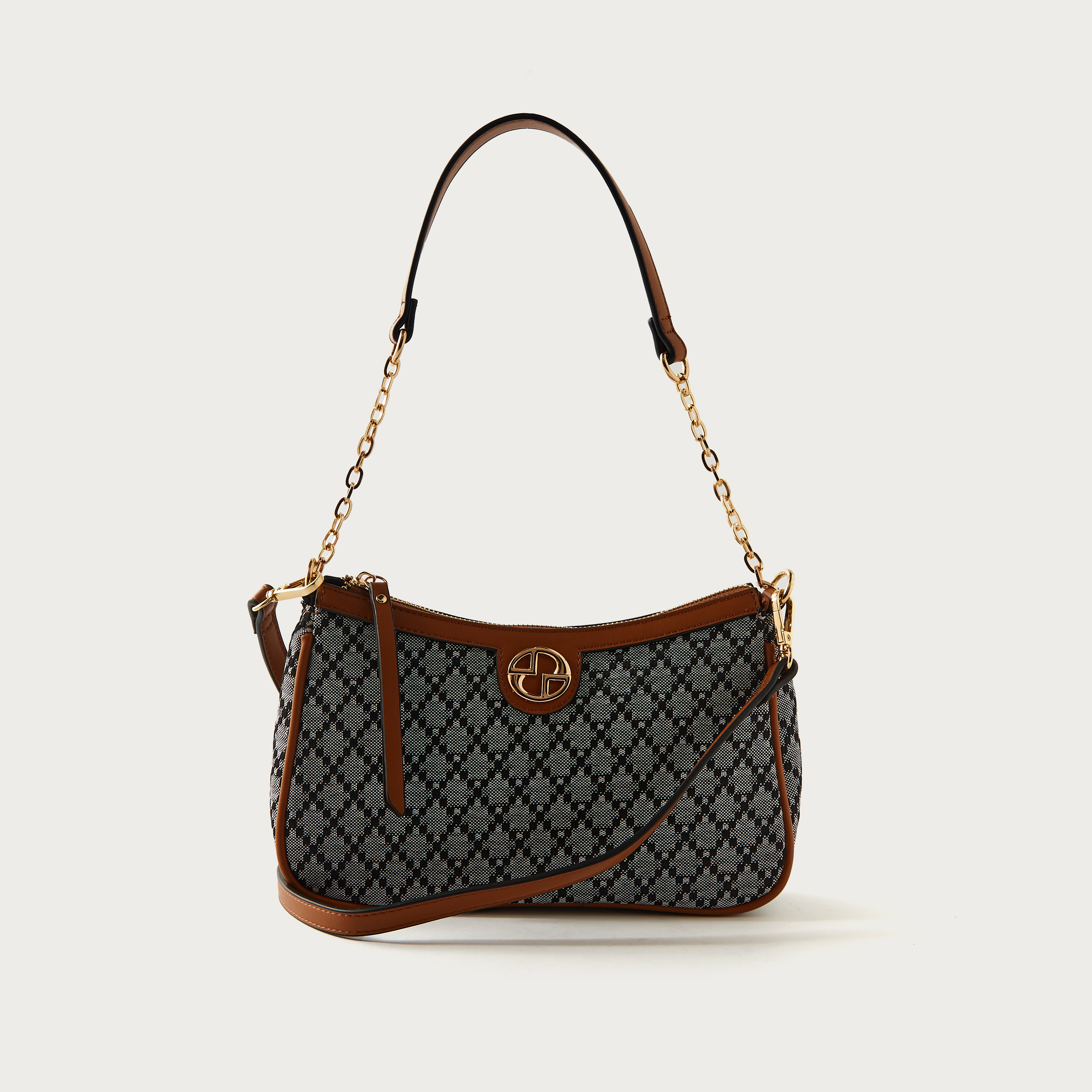 Buy Women s Sasha Jacquard Baguette Bag with Piping Online