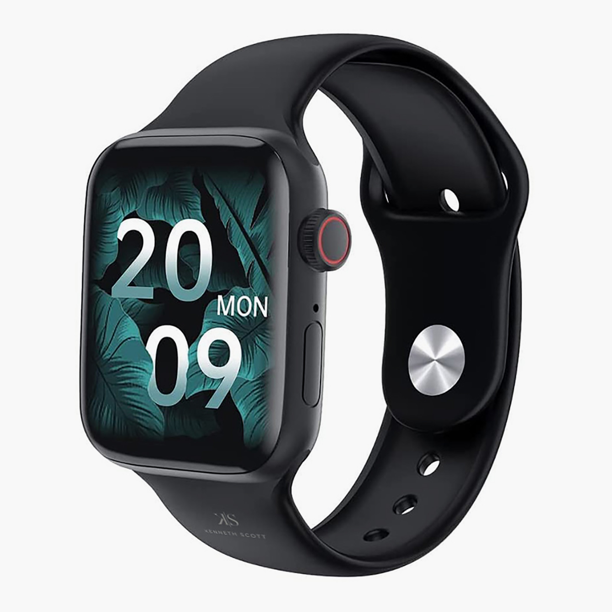 Kenneth Scott Unisex Black Silicone Strap Smart Watch - KS-HW57-electronics-smartwatches-image-2