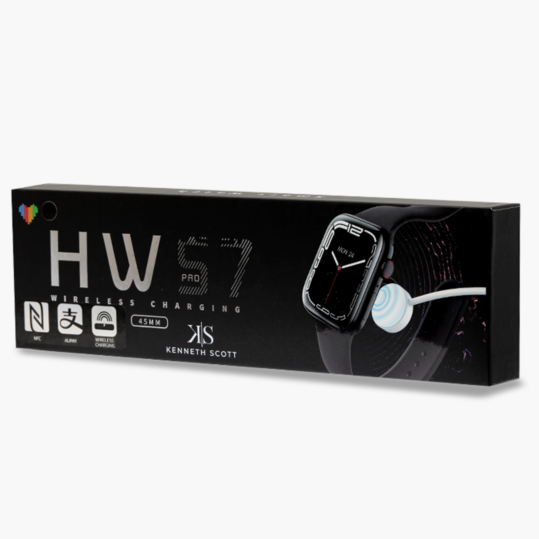 Kenneth Scott Unisex Black Silicone Strap Smart Watch - KS-HW57-electronics-smartwatches-image-3