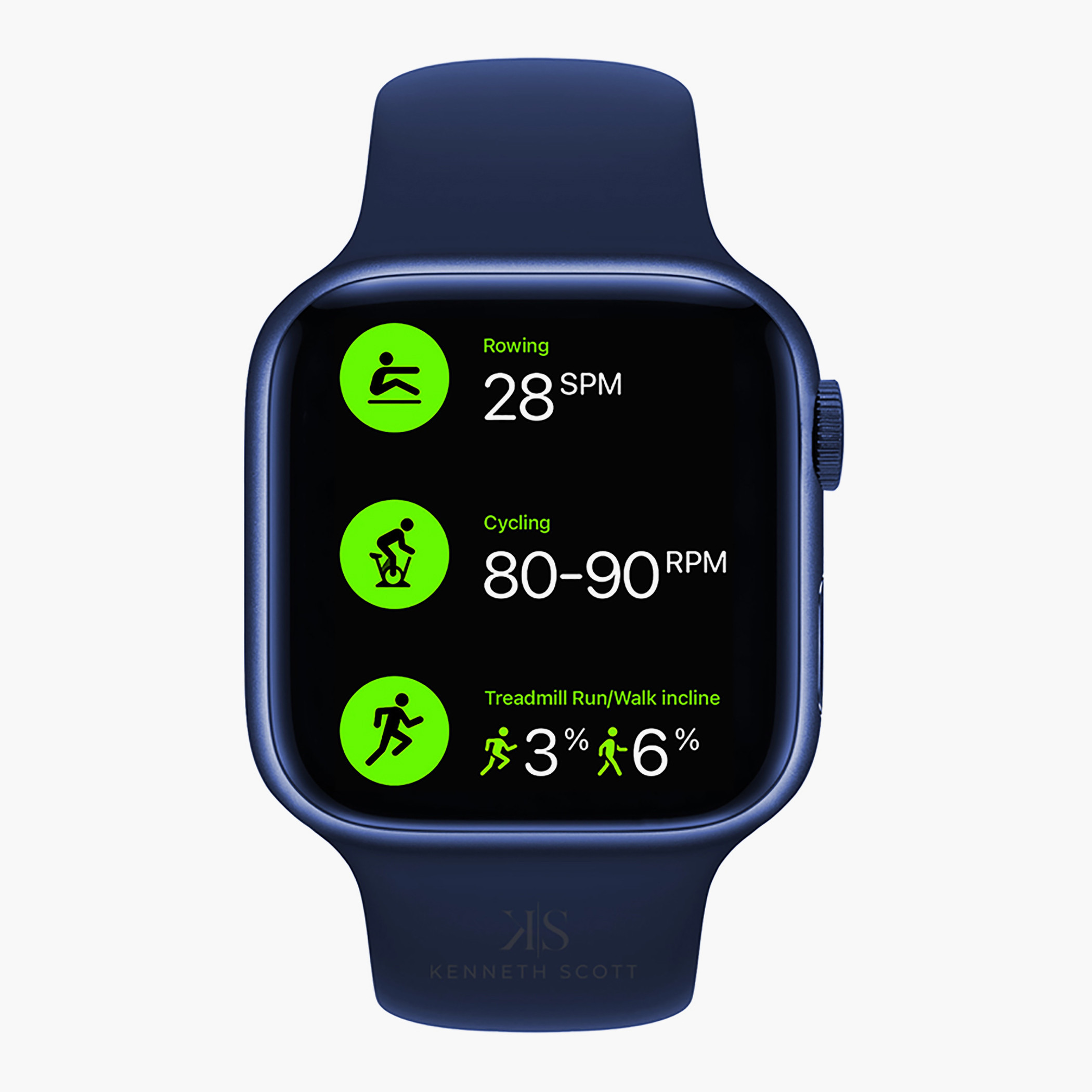 Kenneth Scott Unisex Black Silicone Strap Smart Watch - KS-HW57-electronics-smartwatches-image-4