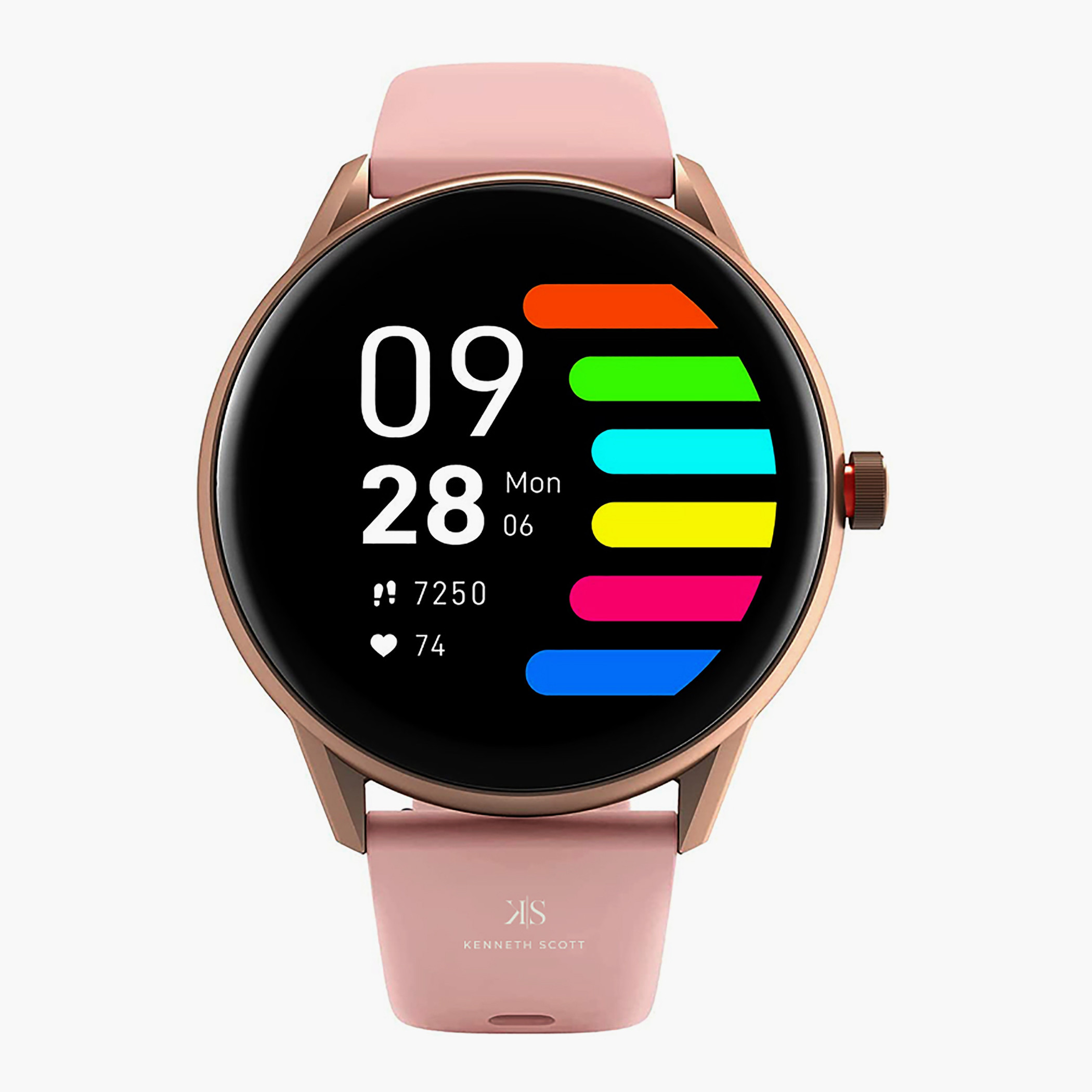 ساعة ذكية من كينيث سكوت للجنسين بسوار سيليكا - KS-K50-electronics-smartwatches-image-4