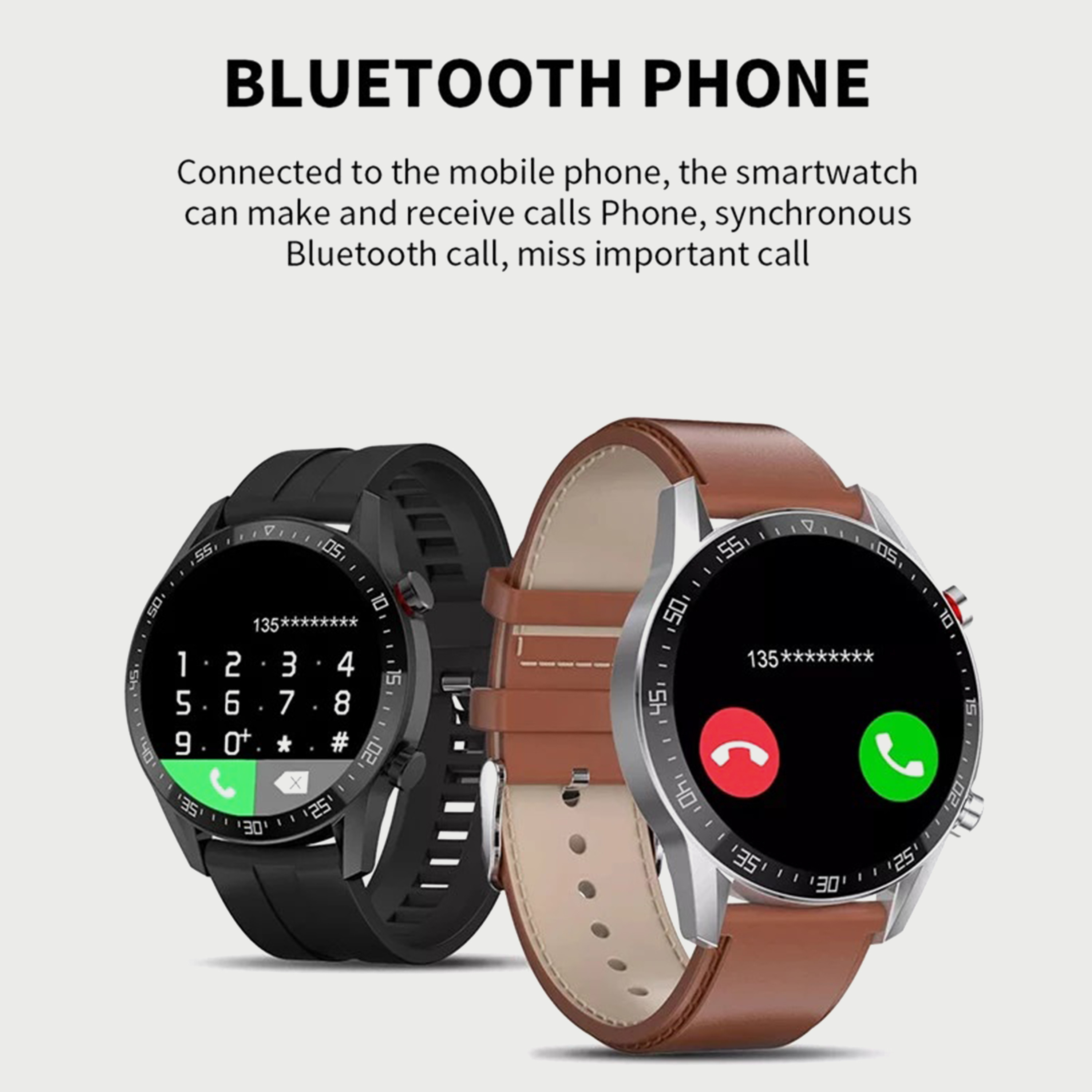 Kenneth Scott Unisex Brown Strap Smart Watch - KS-SK7PLUS-electronics-smartwatches-image-2