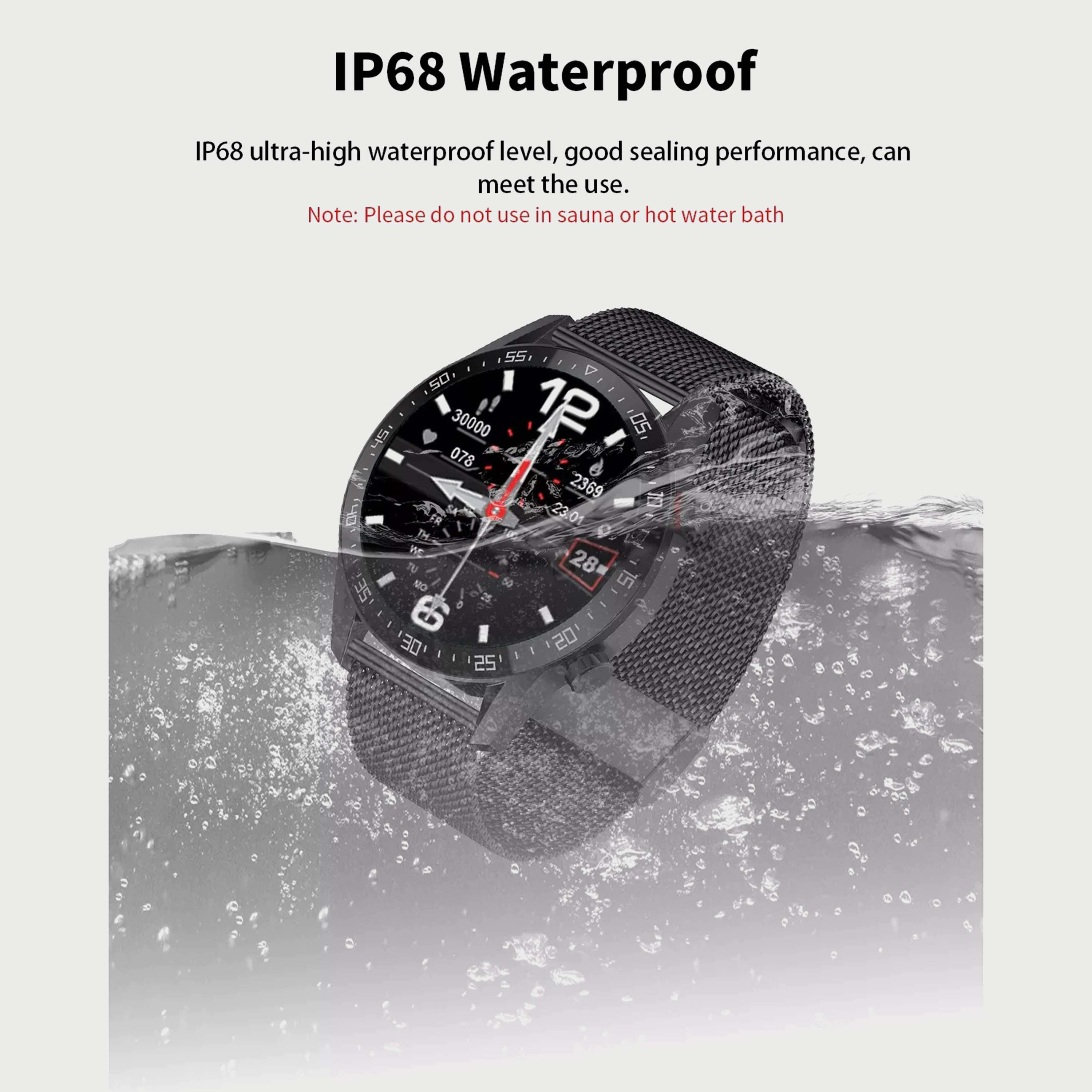 ساعة ذكية بسوار بني للجنسين من كينيث سكوت - KS-SK7PLUS-electronics-smartwatches-image-6