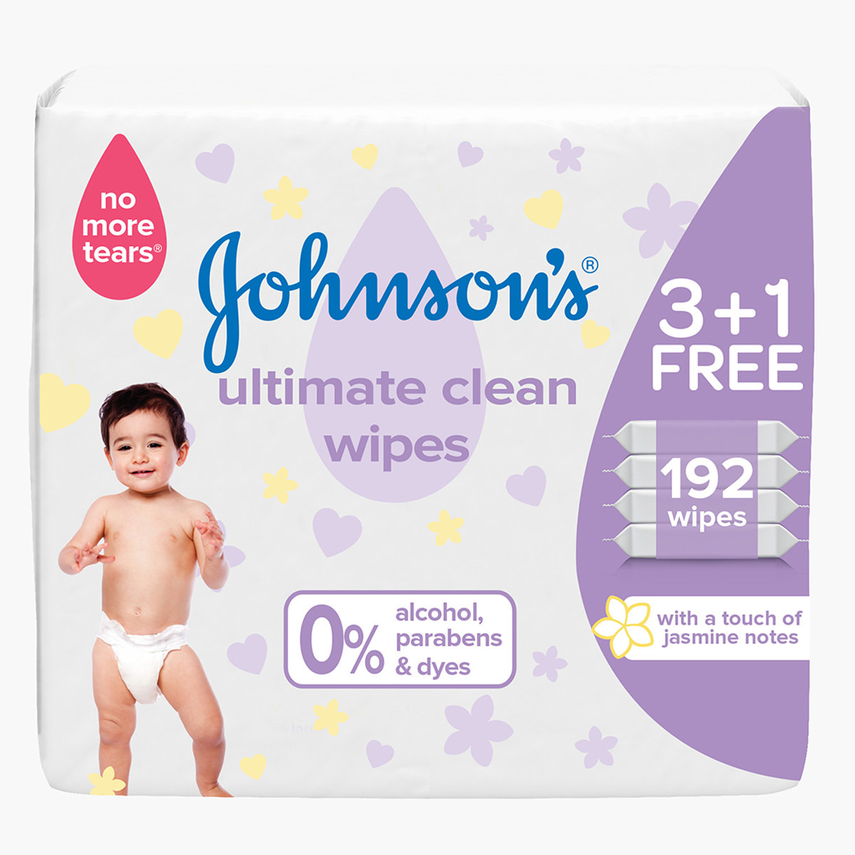 Johnson's Ultimate Clean Wipes - 192 Sheets-baby-diapering-babywipes-image-1