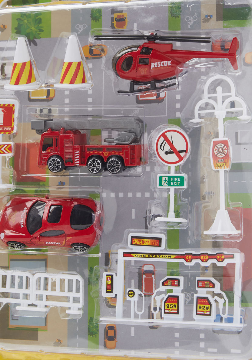 Gloo Fire Dept Playset-Scooters and Vehicles-image-2