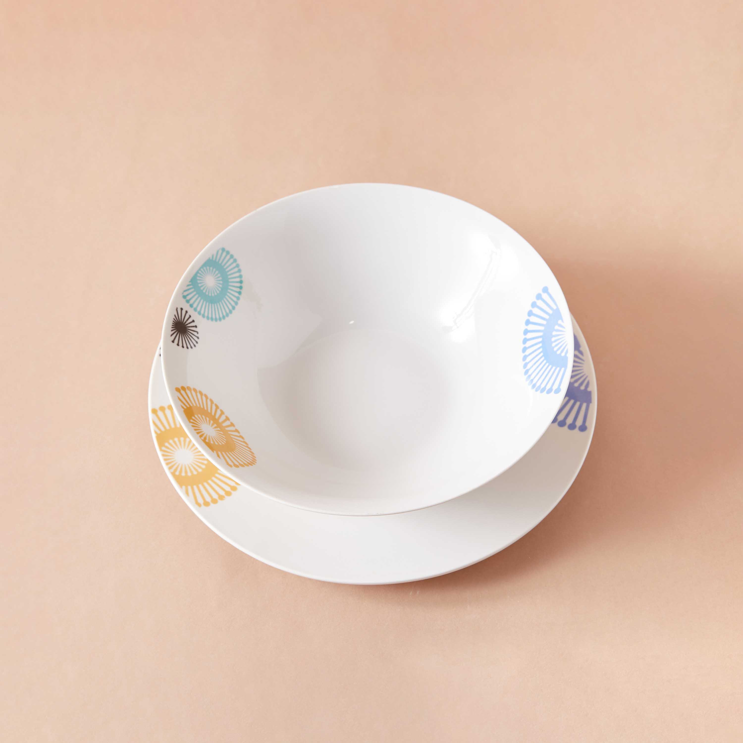 Buy Printed 20-Piece Porcelain Dinner Set- Serve 4 Online | Centrepoint ...