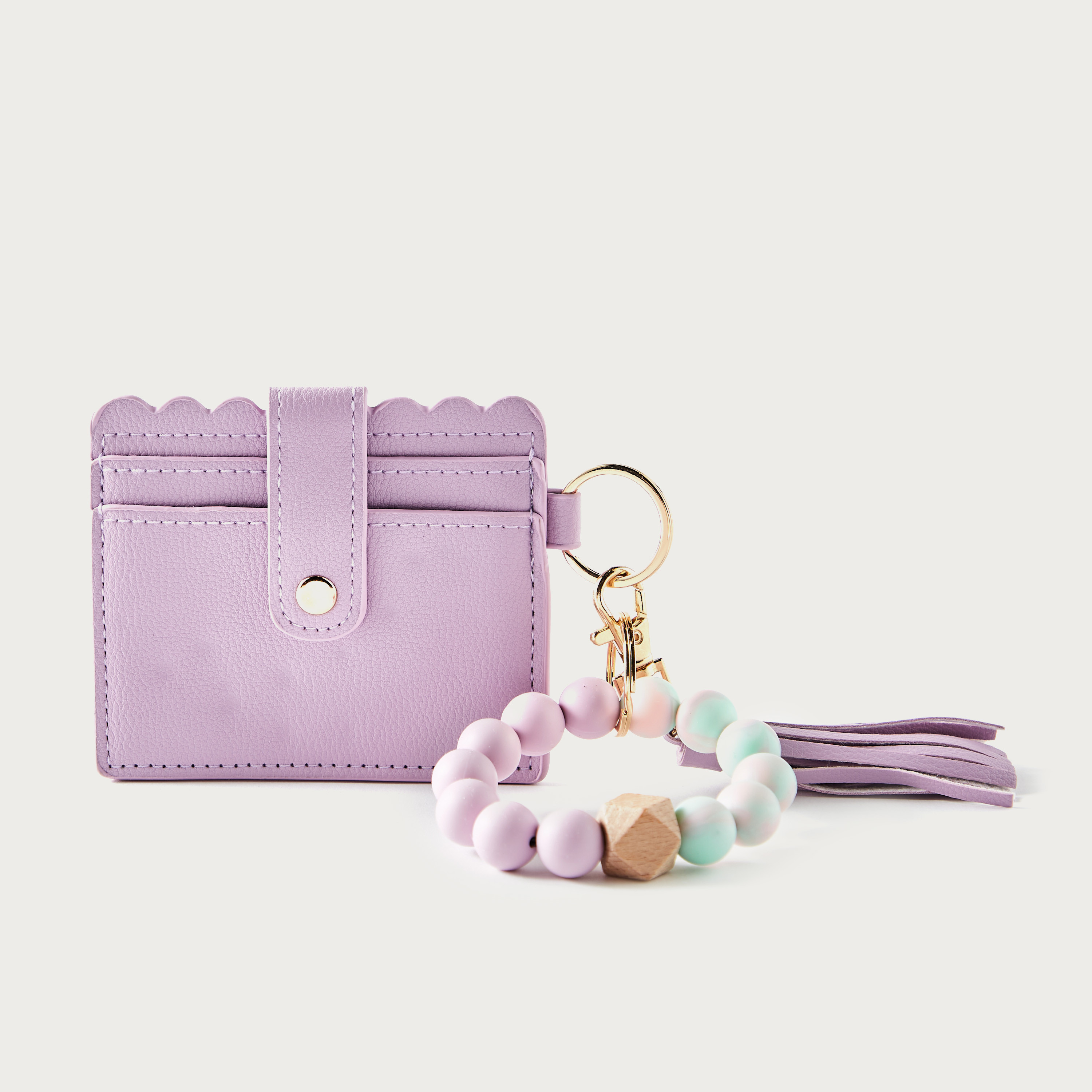 Findz Solid Card Holder with Detachable Beaded Bracelet-women-bagsandwallets-wallets-image-1
