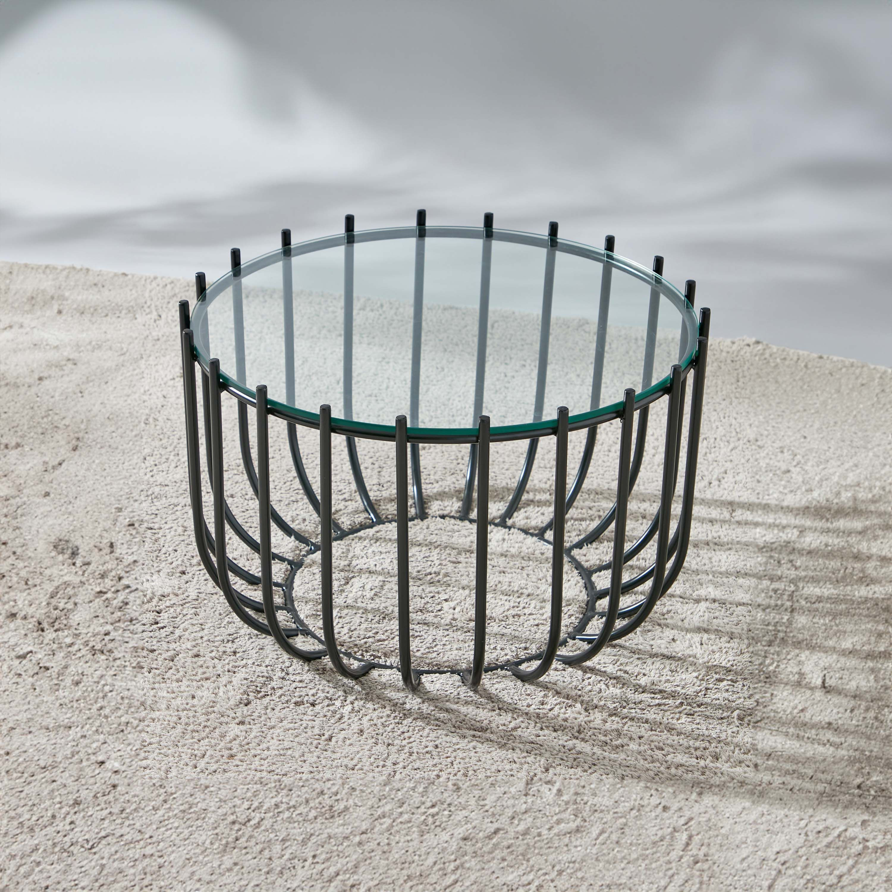 Solid Glass Top Coffee Table - 64x64x40 cms-furniture-livingroom-coffeetables-image-2