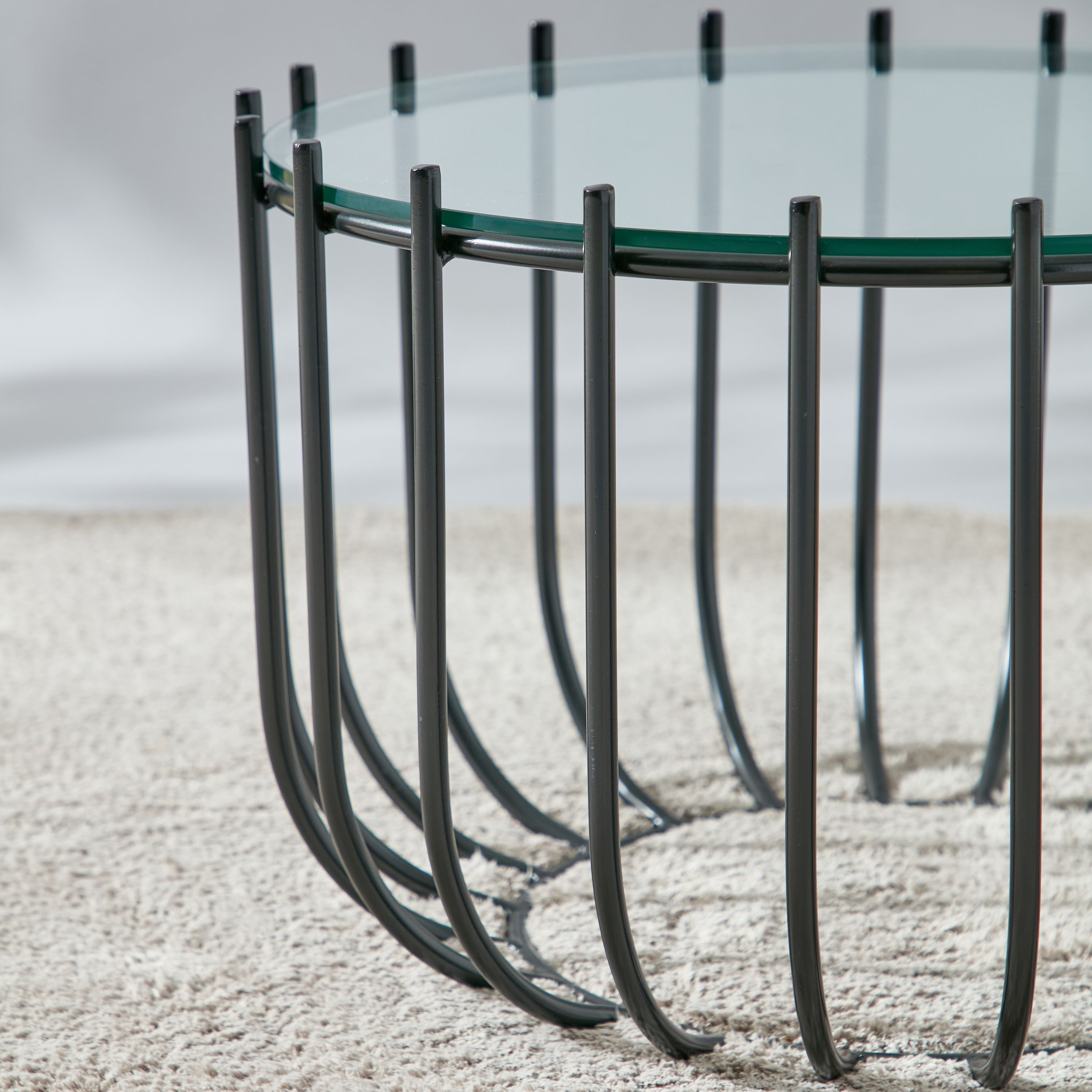 Solid Glass Top Coffee Table - 64x64x40 cms-furniture-livingroom-coffeetables-image-4
