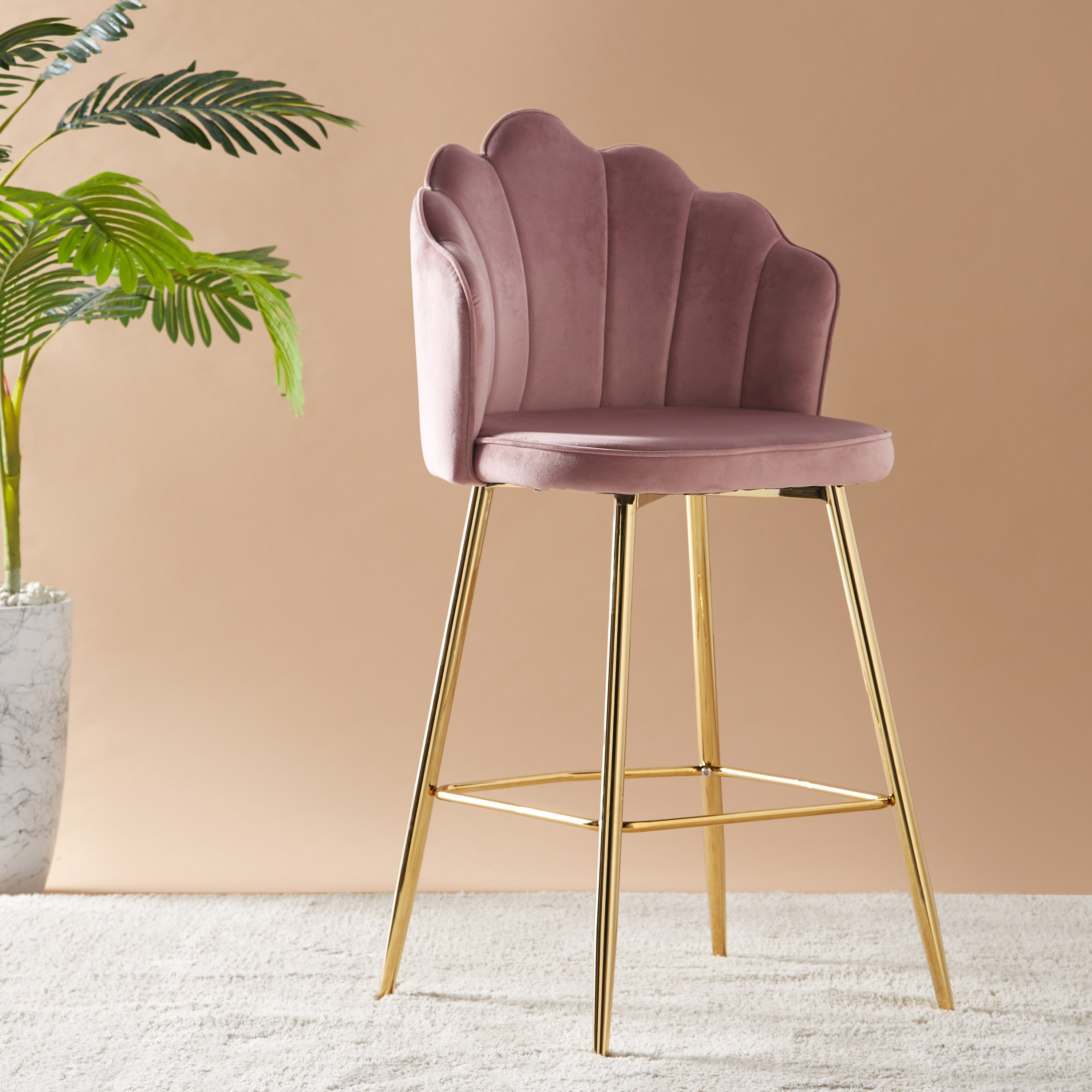 Velvet bar outlet stool