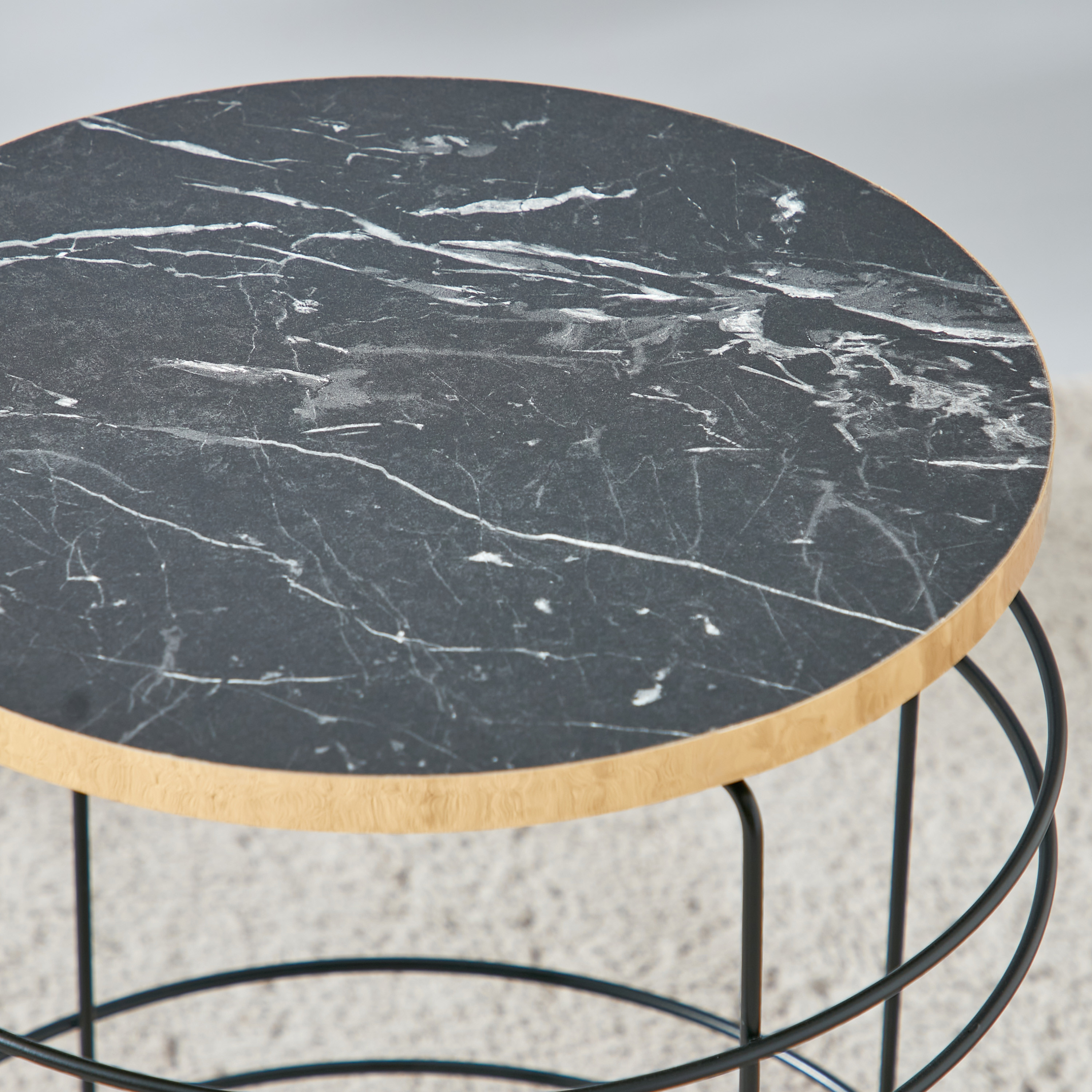 Metallic Side Table - 40x40x55 cms-furniture-livingroom-sideandendtables-image-3