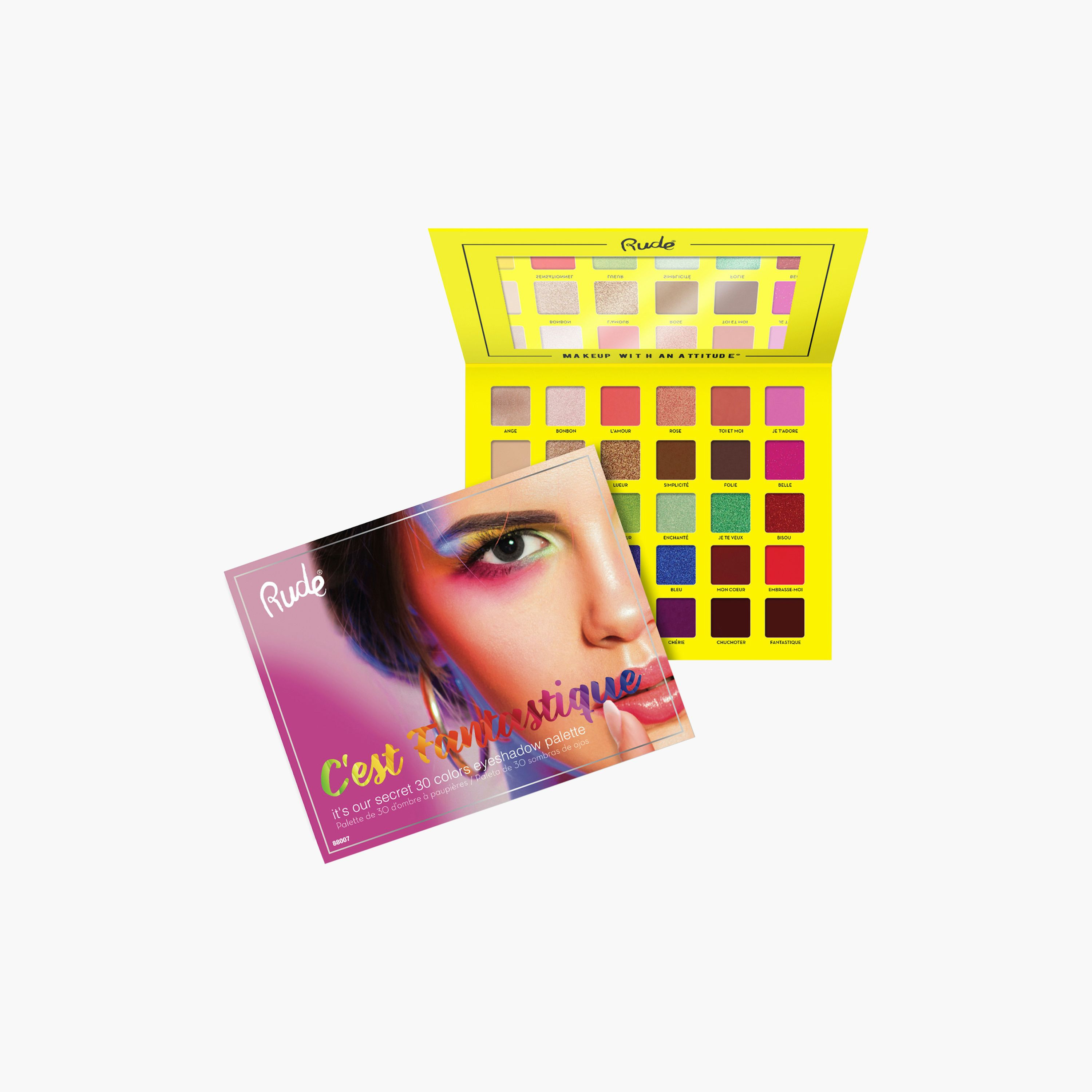 Rude C'est Fantastique Eyeshadow Palette-beautyandpersonalcare-makeup-eyes-eyeshadows-image-1