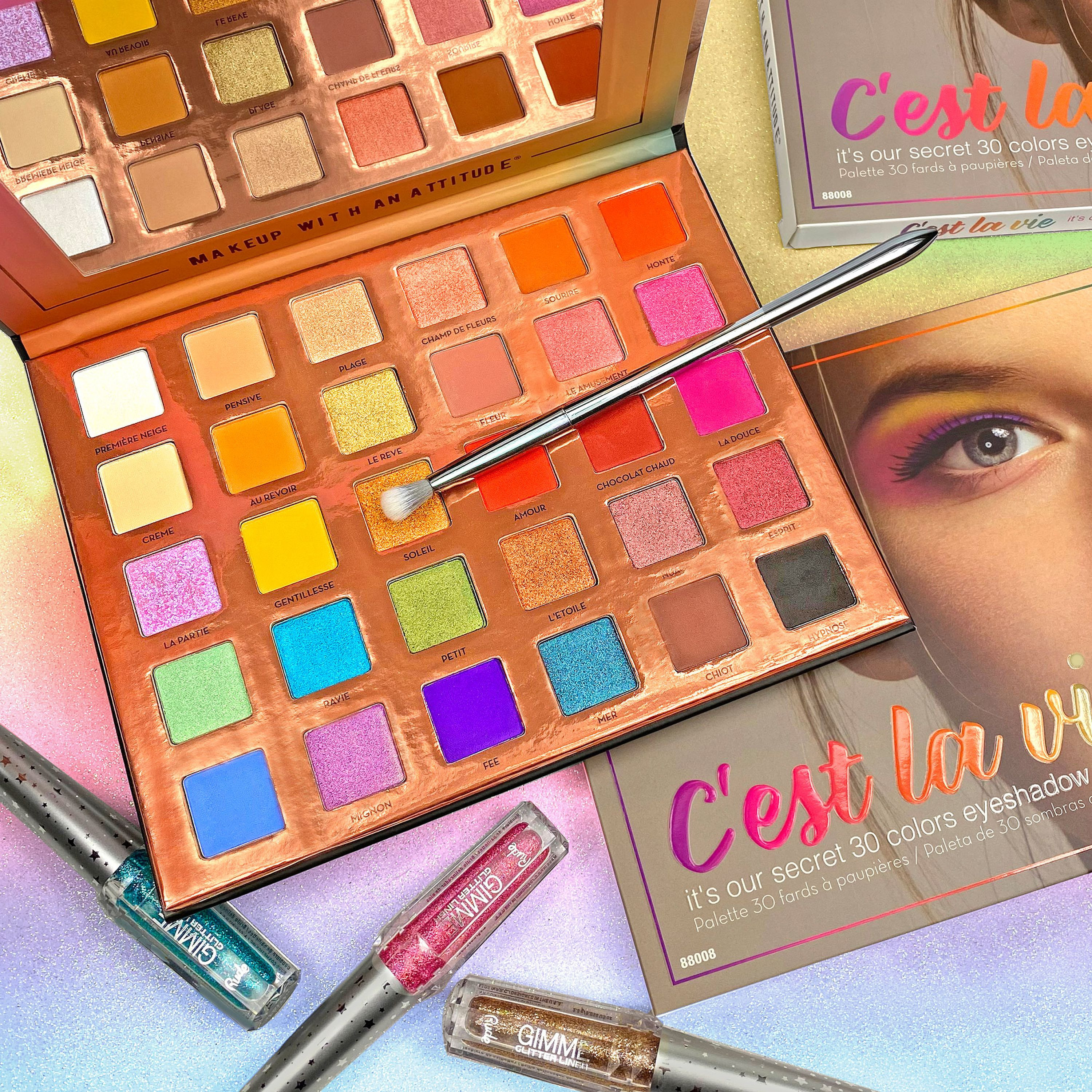 Rude C'est Fantastique Eyeshadow Palette-beautyandpersonalcare-makeup-eyes-eyeshadows-image-12