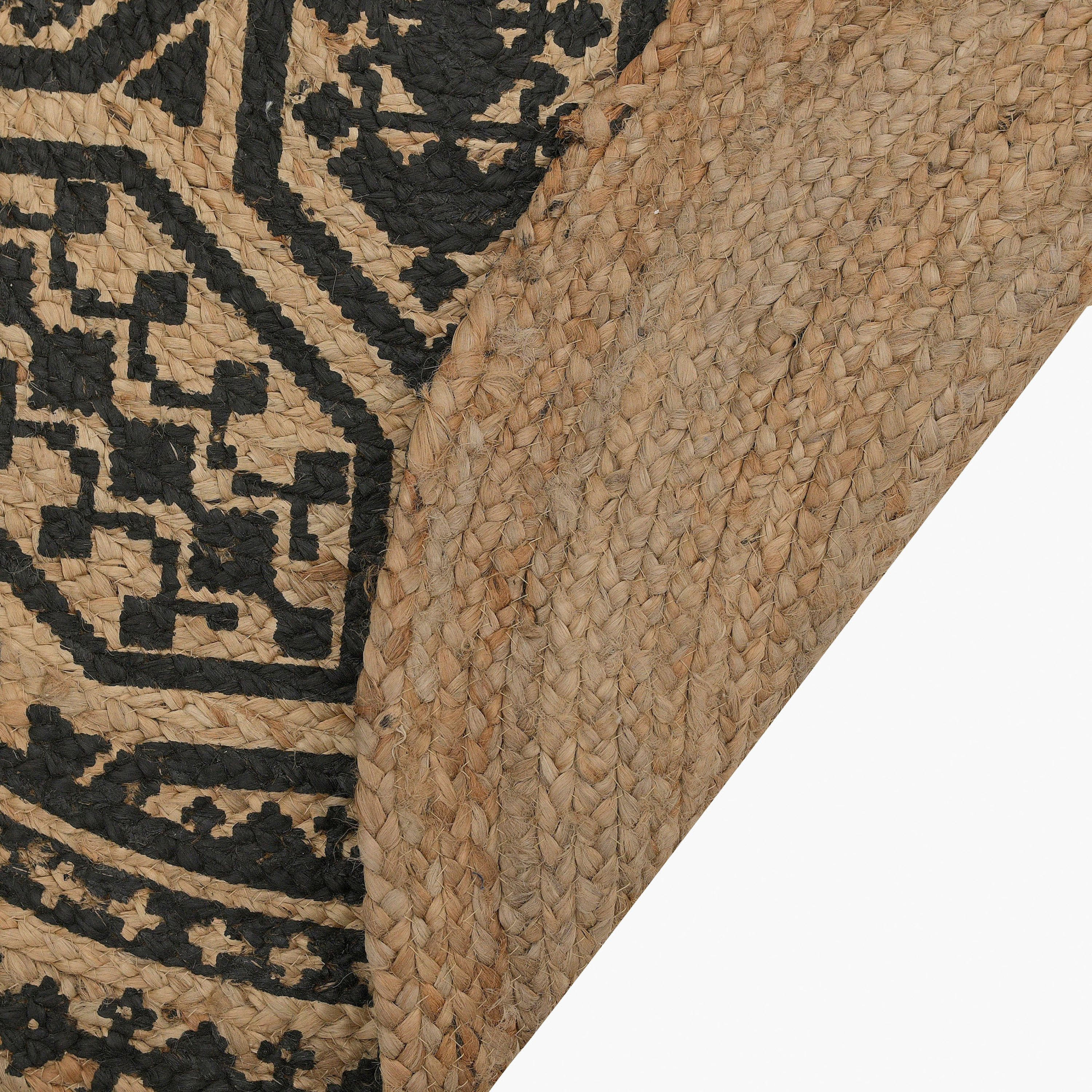 Jute Circular Rug - 90 cms-household-rugsandcarpets-rugs-image-2