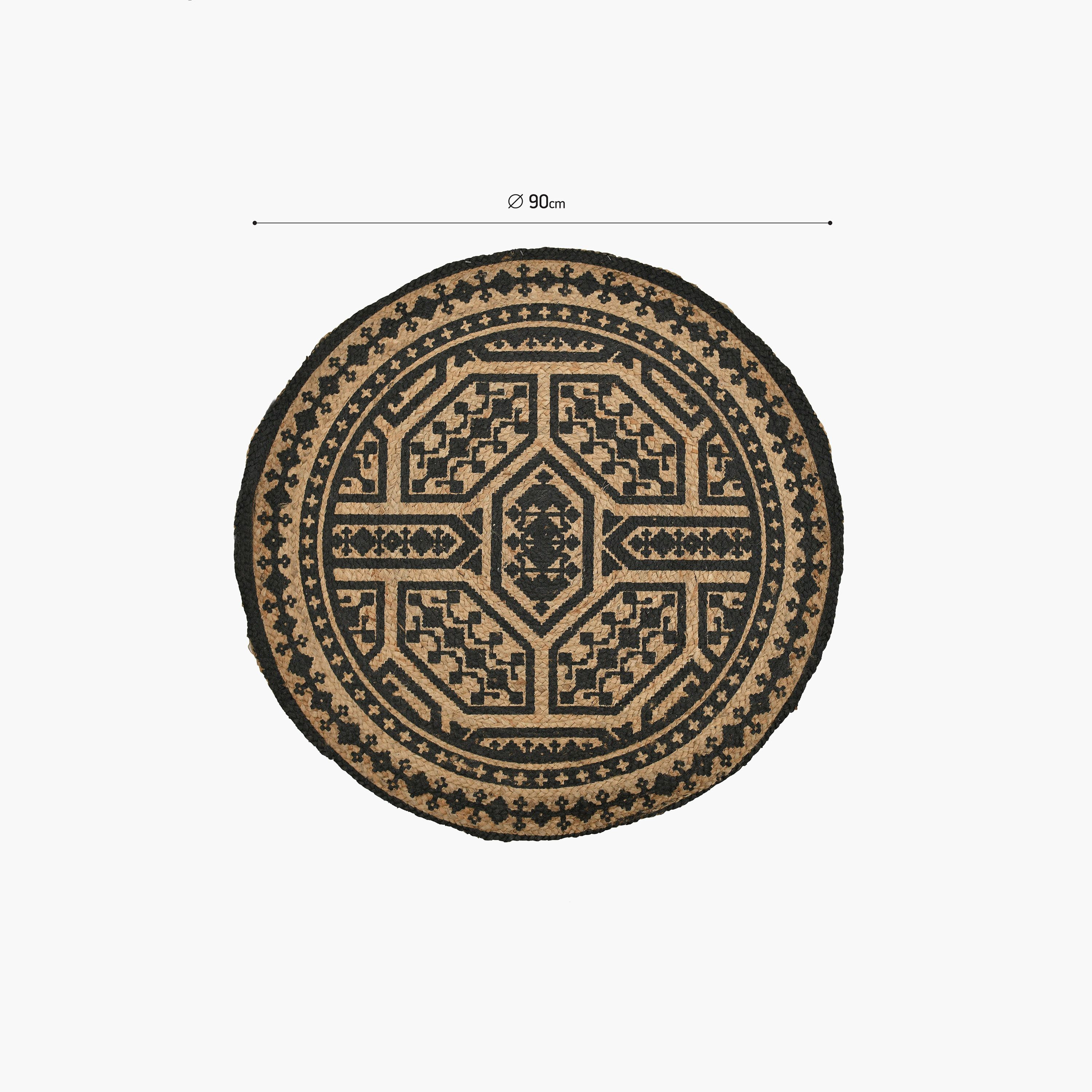 Jute Circular Rug - 90 cms-household-rugsandcarpets-rugs-image-4