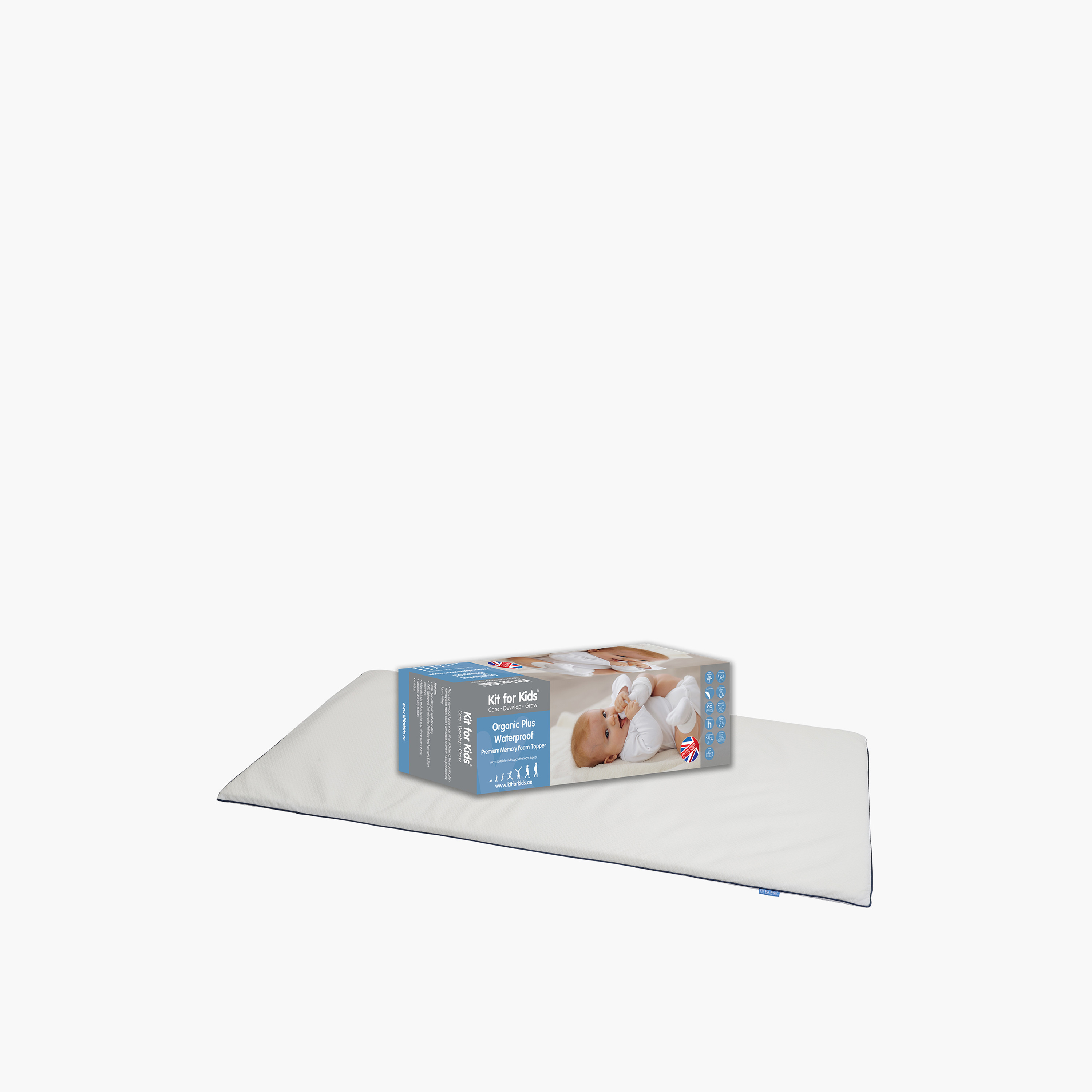 Kit for Kids Waterproof Foam Mattress Topper - 133x70 cms-baby-nursery-mattresses-image-2