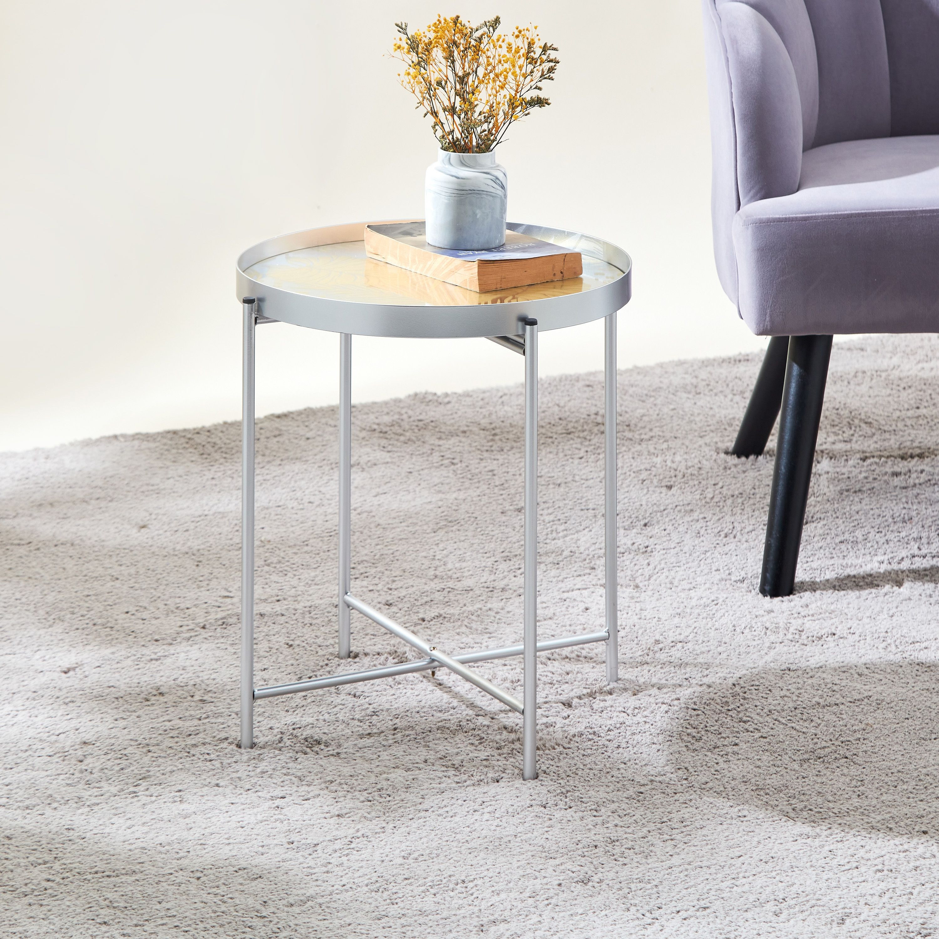 Gray deals accent table