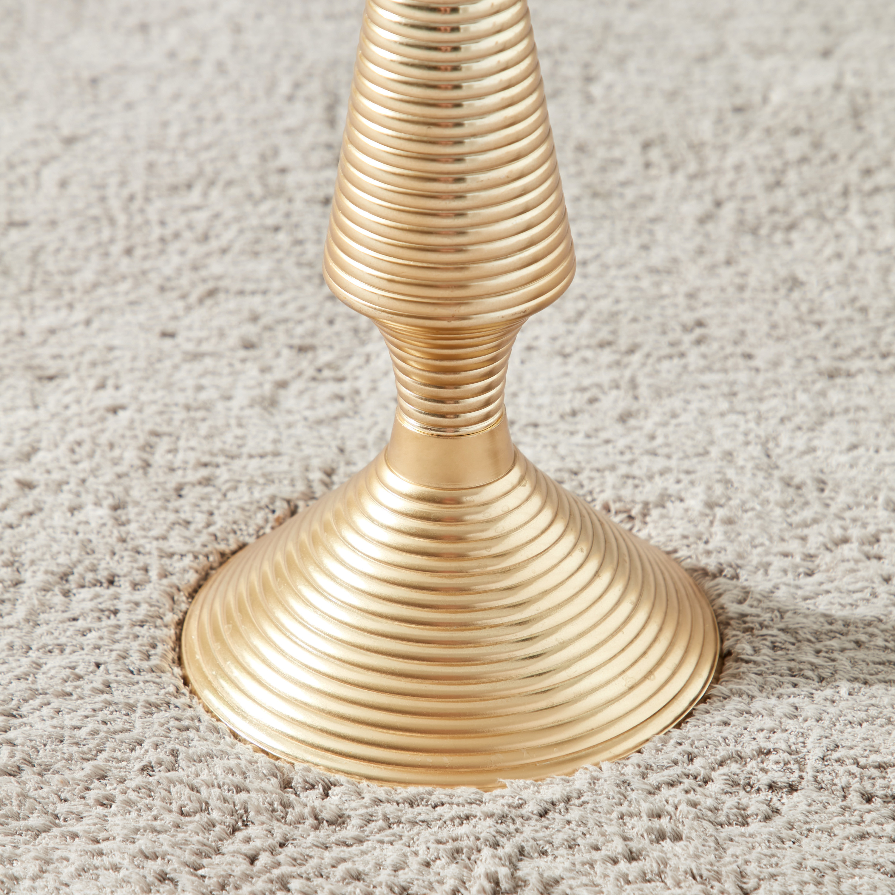 Metallic Textured Round Top Table - 30x30x54 cms-furniture-livingroom-sideandendtables-image-4