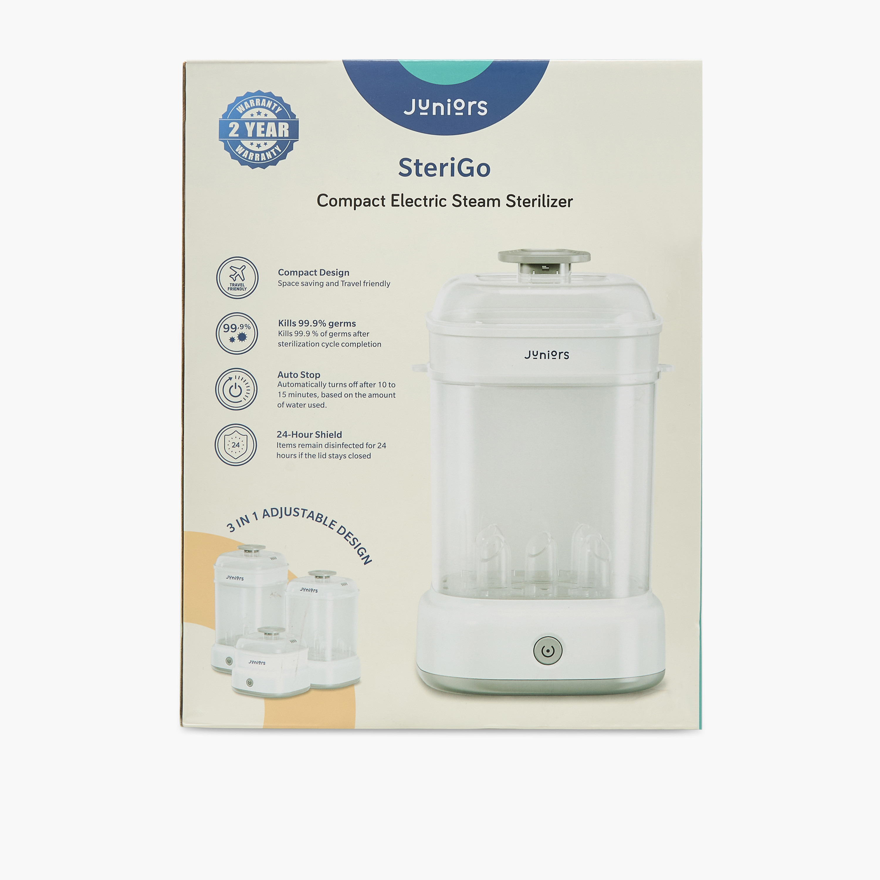 Juniors 5-Bottle Compact Electric Portable Sterilizer-baby-feeding-sterilizersandwarmers-image-16