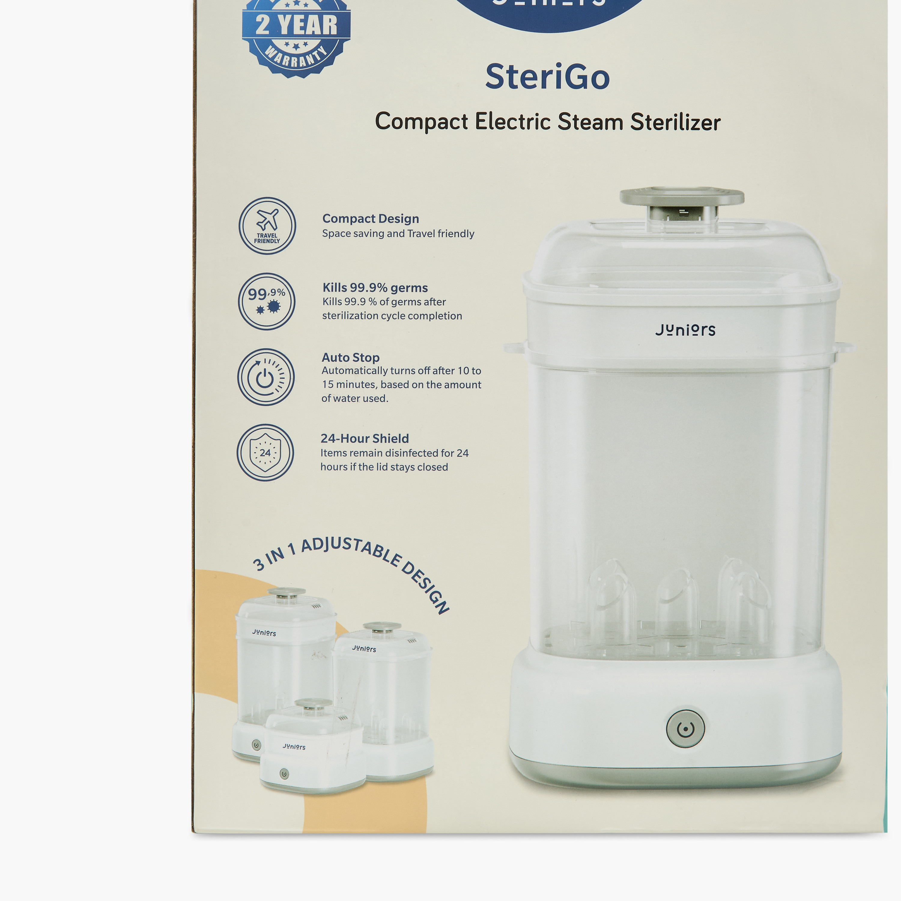 Juniors 5-Bottle Compact Electric Portable Sterilizer-baby-feeding-sterilizersandwarmers-image-18