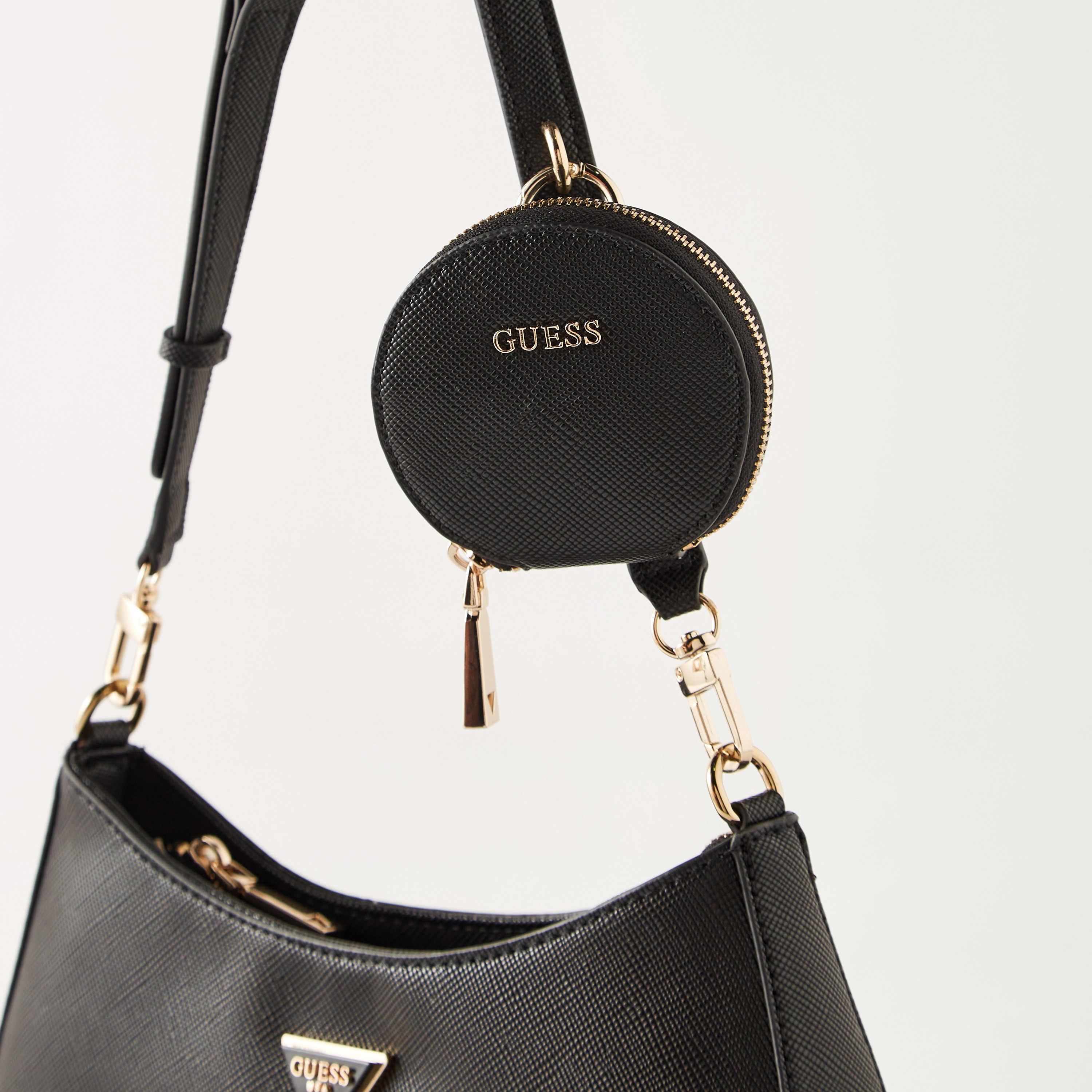 Guess Ever After Glitter Crossbody Clutch in Black | Lyst
