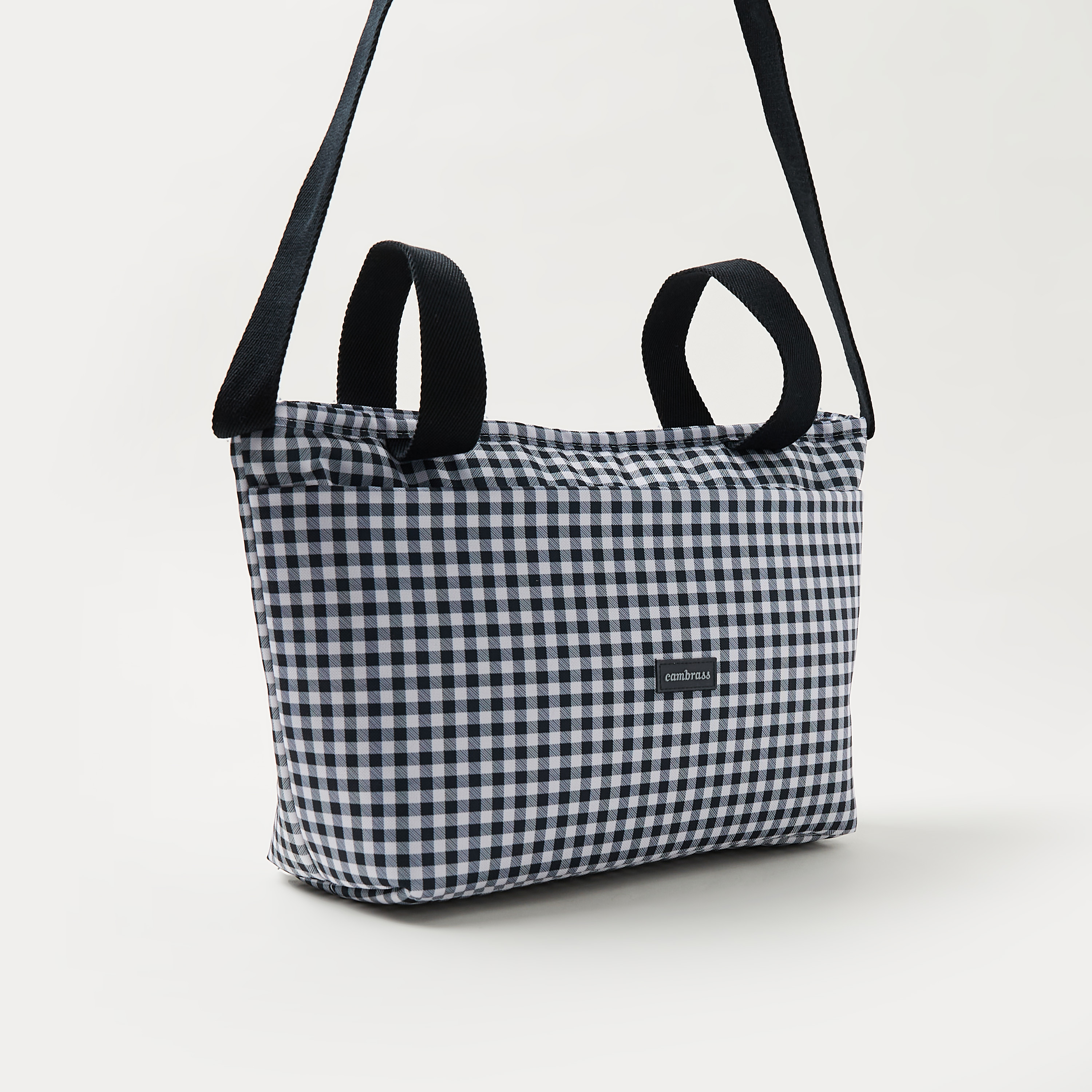 Cambrass Checked Pram Bag with Zip Closure-baby-gear-diaperbags-image-2