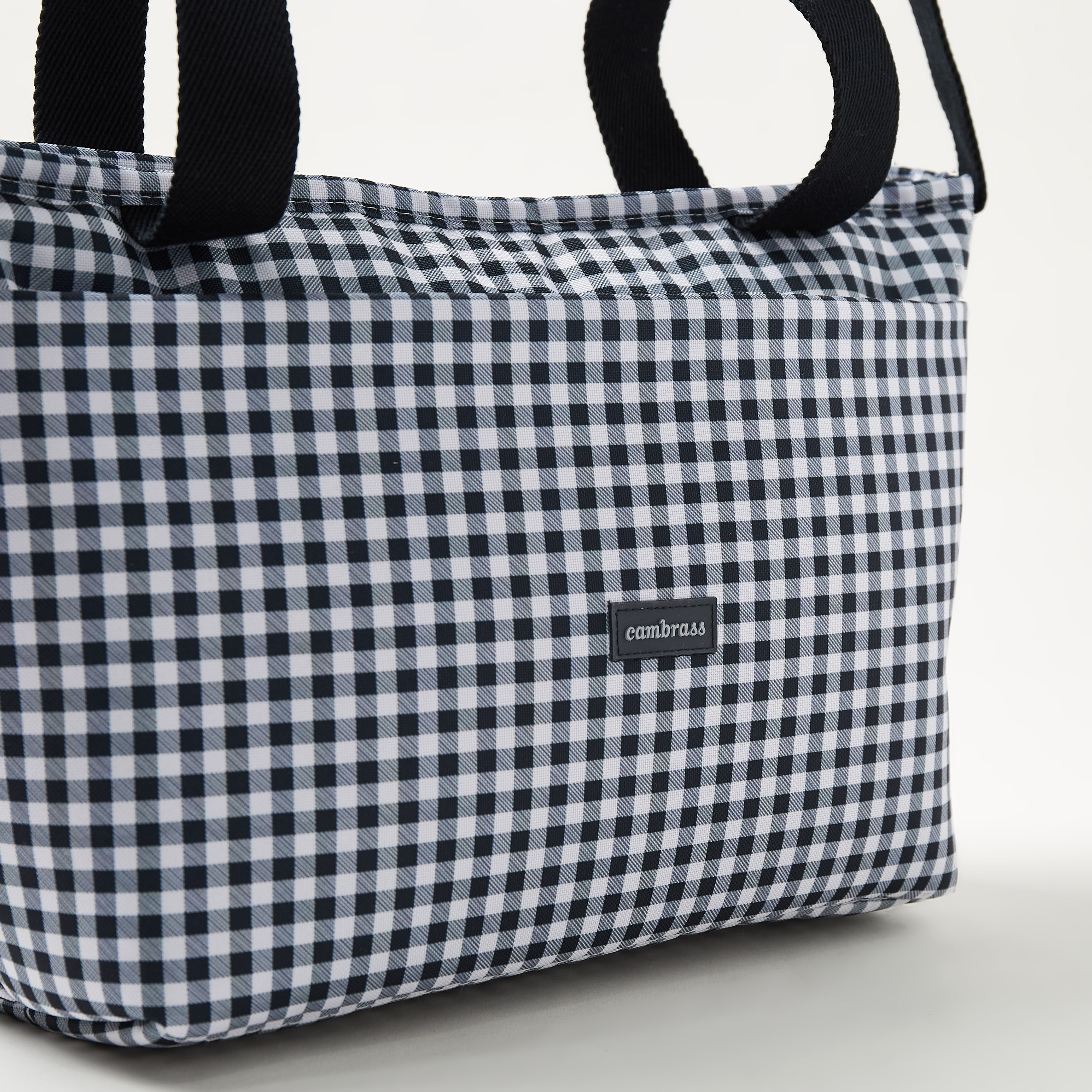 Cambrass Checked Pram Bag with Zip Closure-baby-gear-diaperbags-image-3