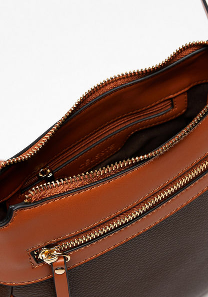 Celeste Panelled Crossbody Bag with Adjustable Strap and Zip Closure-Women%27s Handbags-image-6