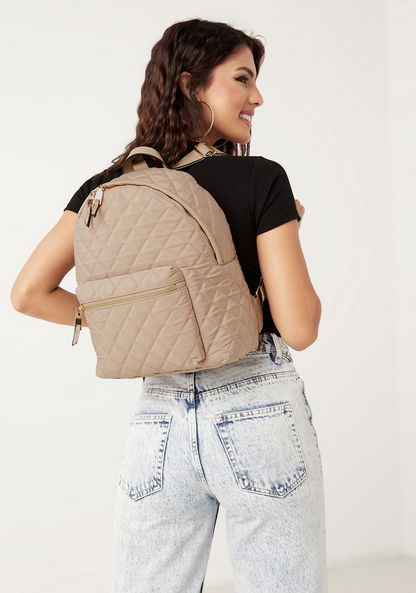 Celeste Quilted Backpack with Adjustable Shoulder Straps