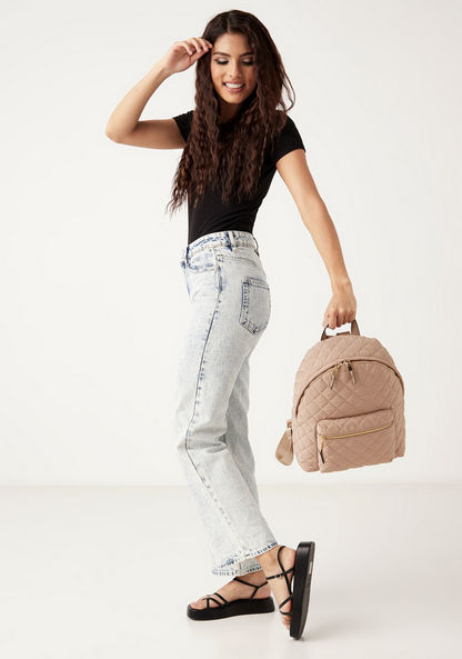 Celeste Quilted Backpack with Adjustable Shoulder Straps