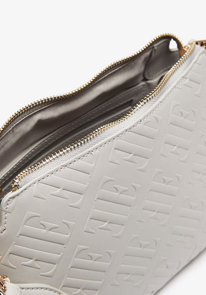 ELLE Textured Crossbody Bag with Detachable Straps and Zip Closure-Women%27s Handbags-image-6