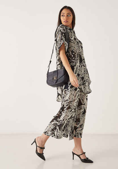 Elle Textured Crossbody Bag with Twist and Lock Closure-Women%27s Handbags-image-5