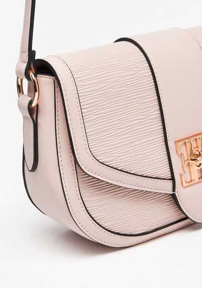 Elle Textured Crossbody Bag with Twist and Lock Closure-Women%27s Handbags-image-2