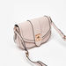 Elle Textured Crossbody Bag with Twist and Lock Closure-Women%27s Handbags-thumbnail-3