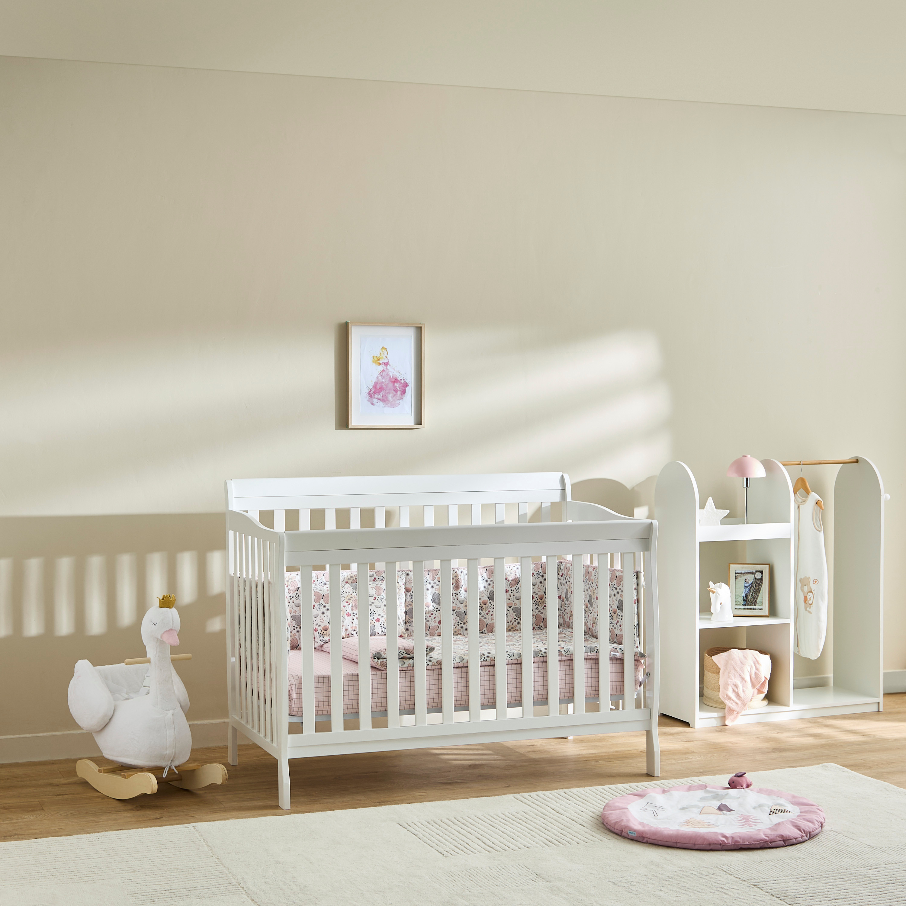 Juniors Solid Hudson Crib with Convertible Design and Adjustable Height (Up to 5 years)-baby-nursery-furniture-cribsandbeds-babycribs-image-2