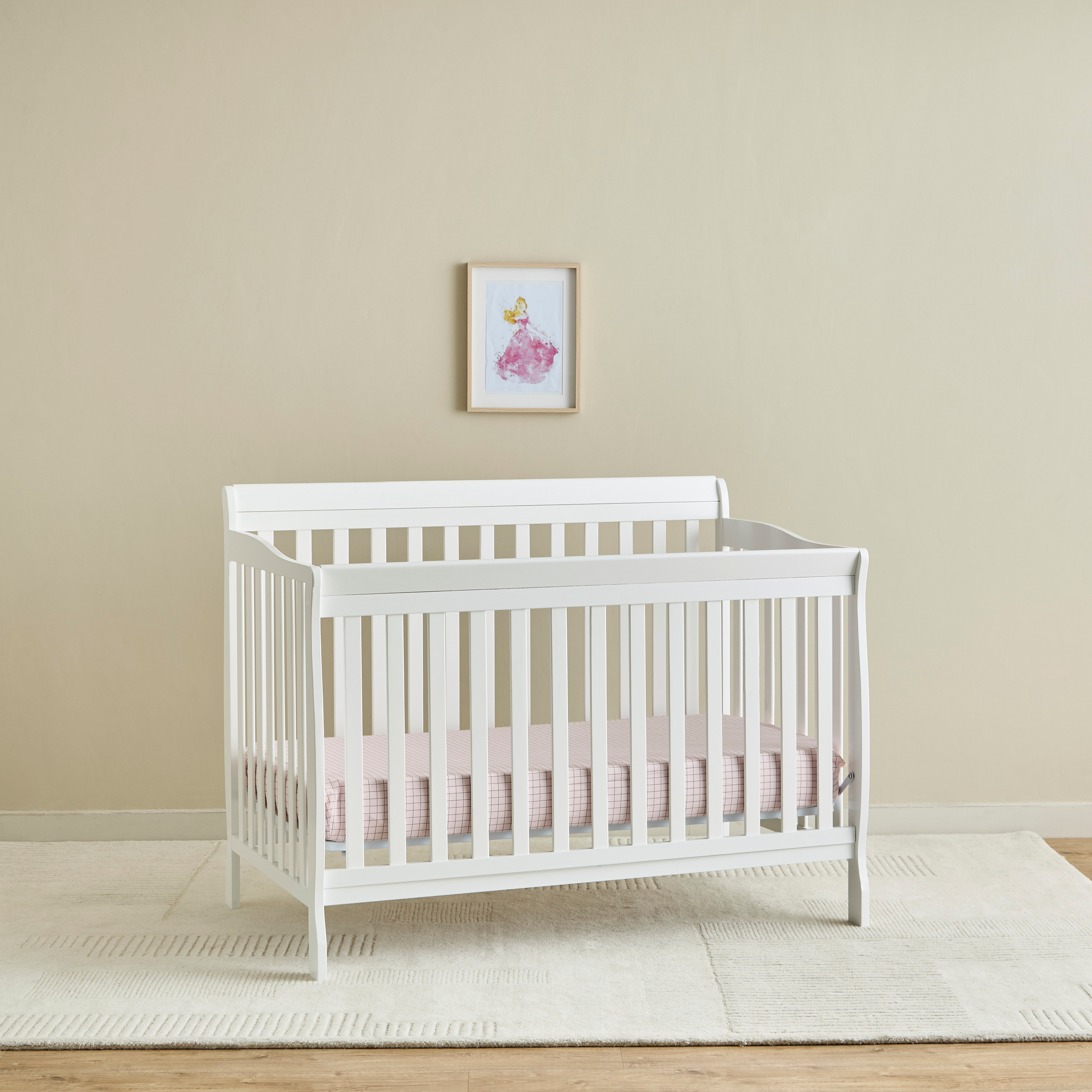 Juniors Solid Hudson Crib with Convertible Design and Adjustable Height (Up to 5 years)-baby-nursery-furniture-cribsandbeds-babycribs-image-3