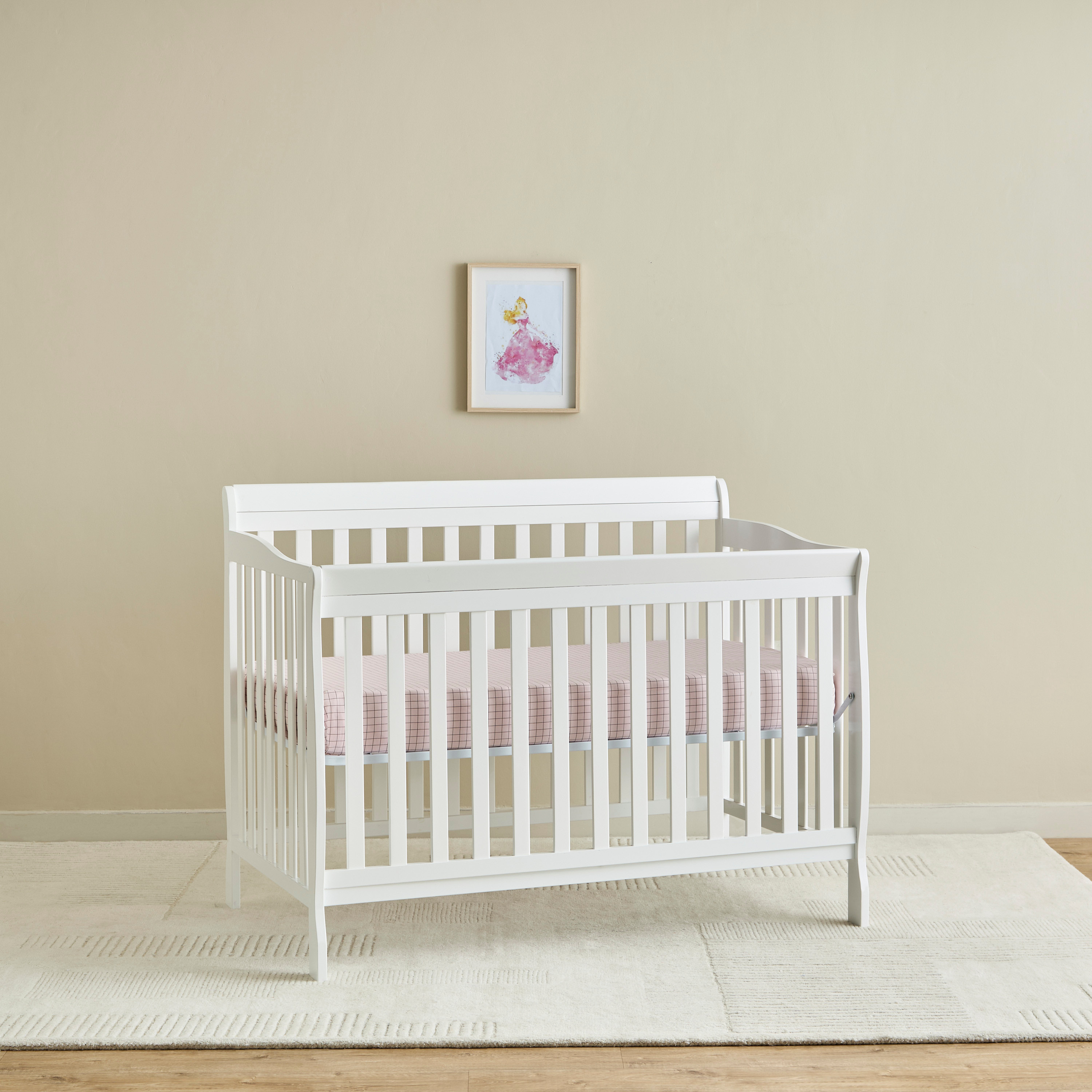 Juniors Solid Hudson Crib with Convertible Design and Adjustable Height (Up to 5 years)-baby-nursery-furniture-cribsandbeds-babycribs-image-5