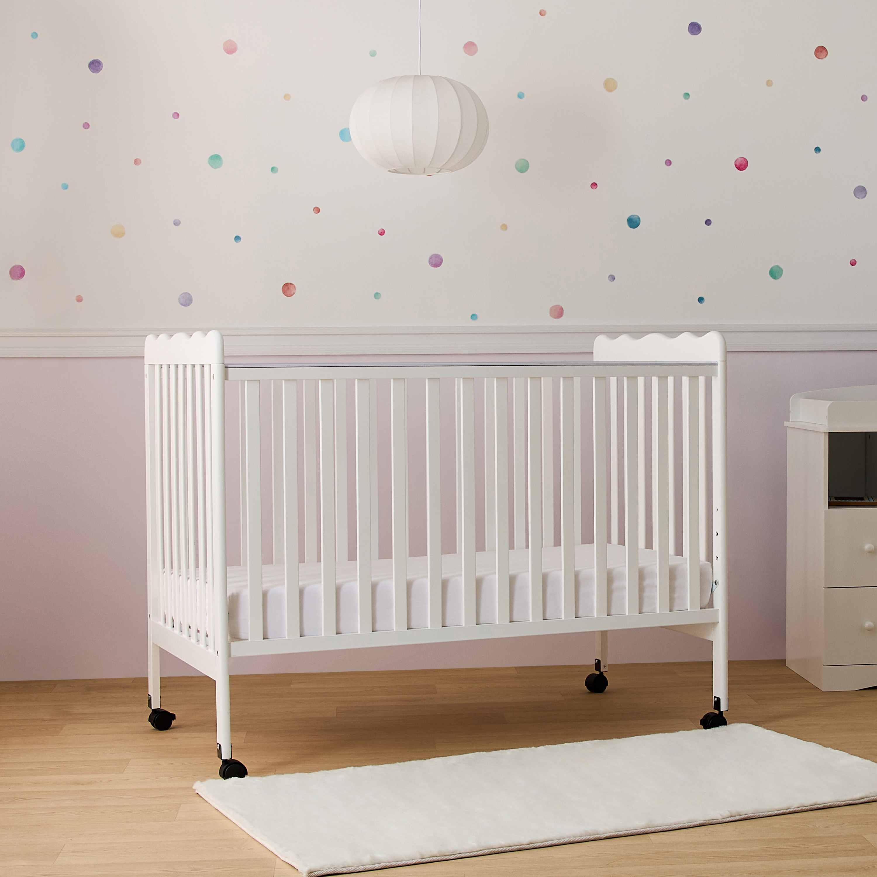 Juniors Solid Everly Crib with Wheels-baby-nursery-furniture-cribsandbeds-babycribs-image-1